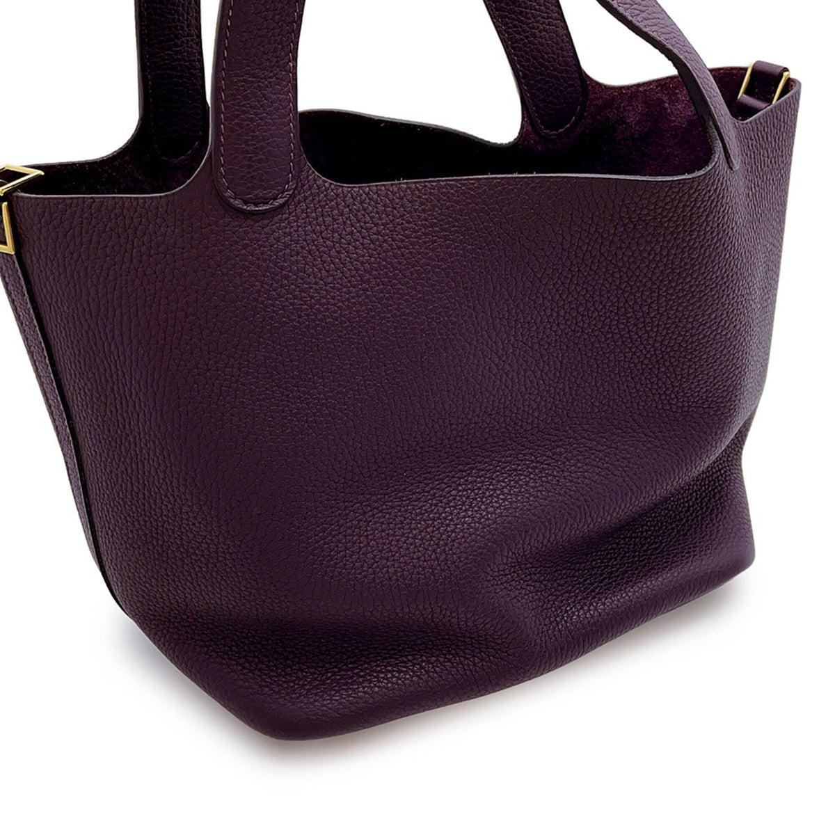 Hermes Cassis Taurillon Clemence Leather Handbag Tote Bag (Pre-Owned)