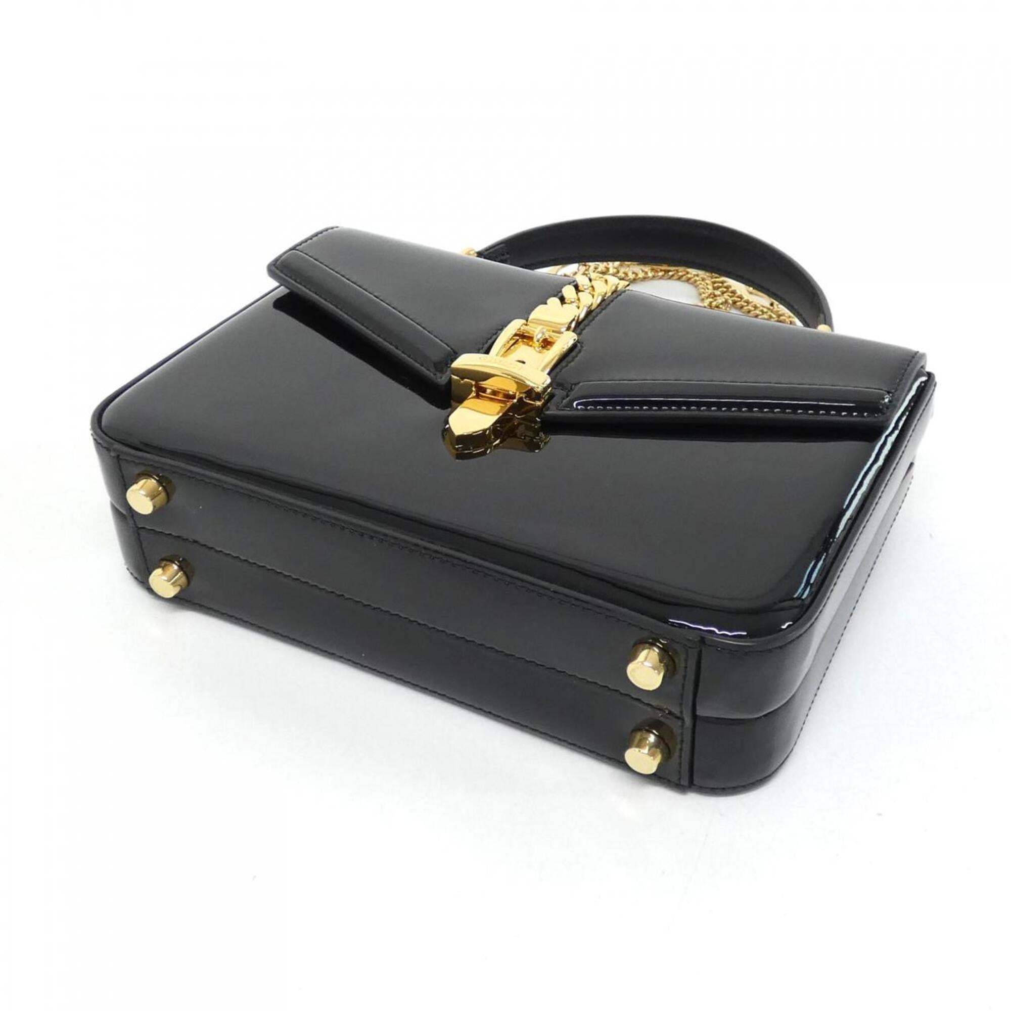 Gucci Black Leather Handbag (Pre-Owned)