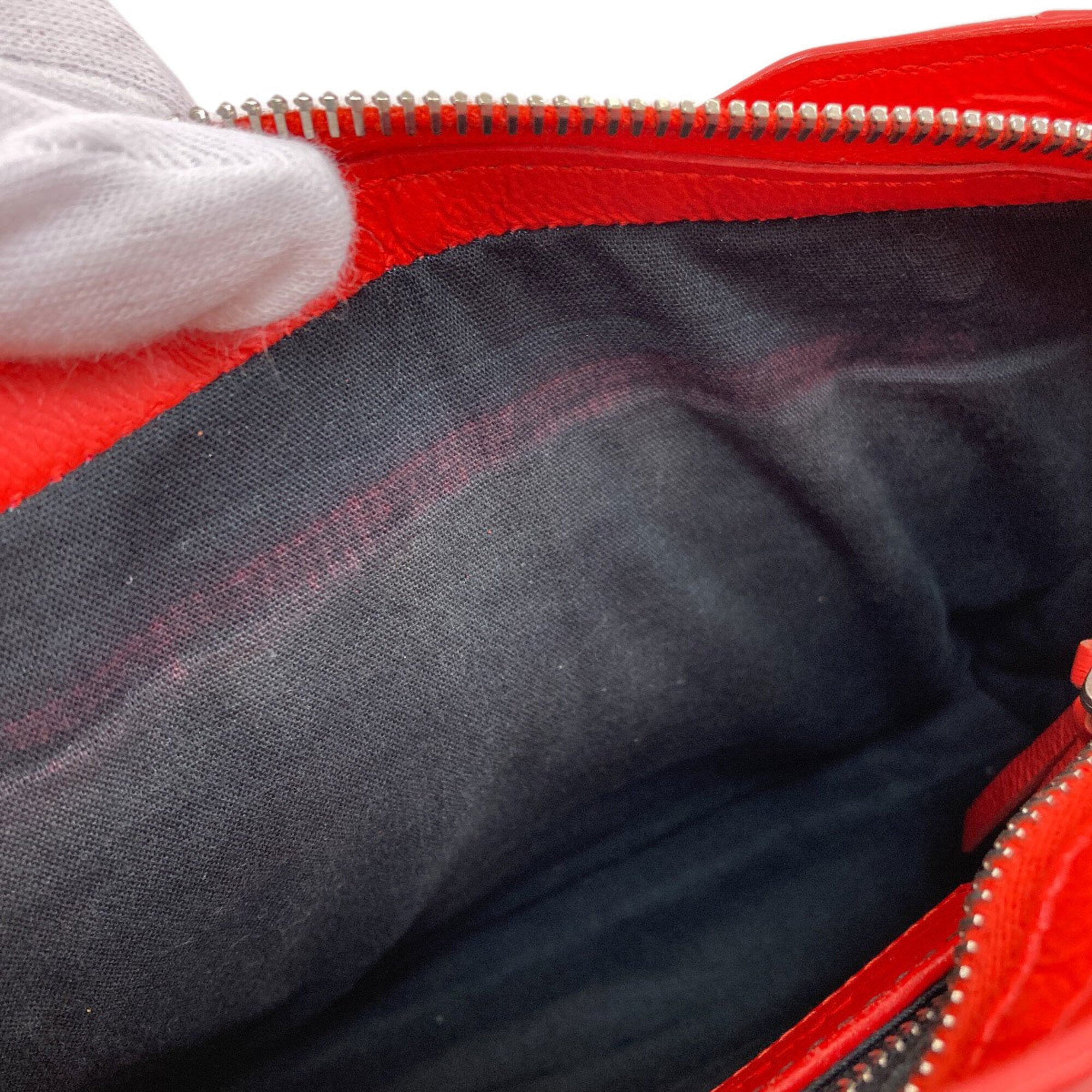 Balenciaga Red Color Leather Handbag (Pre-Owned)