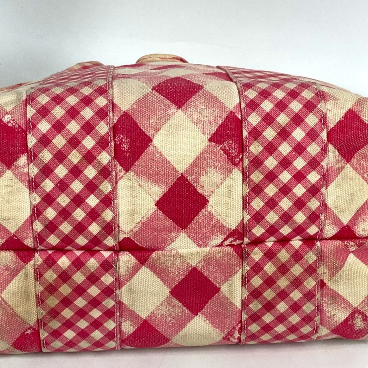Chanel Pink Canvas Handbag Tote Bag (Pre-Owned)