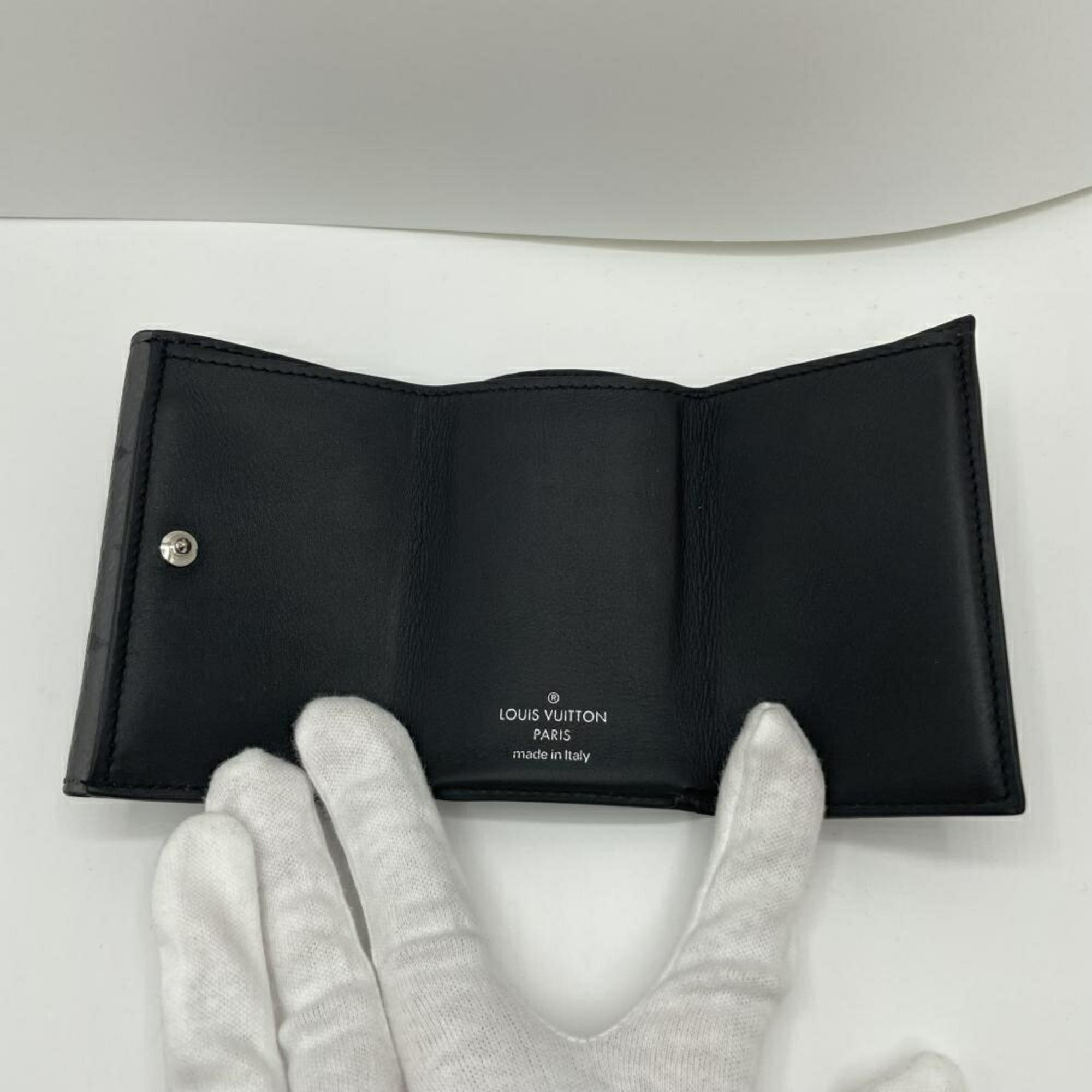 Louis Vuitton Monogram Eclipse Monogram Eclipse Wallet (Tri-Fold) (Pre-Owned)