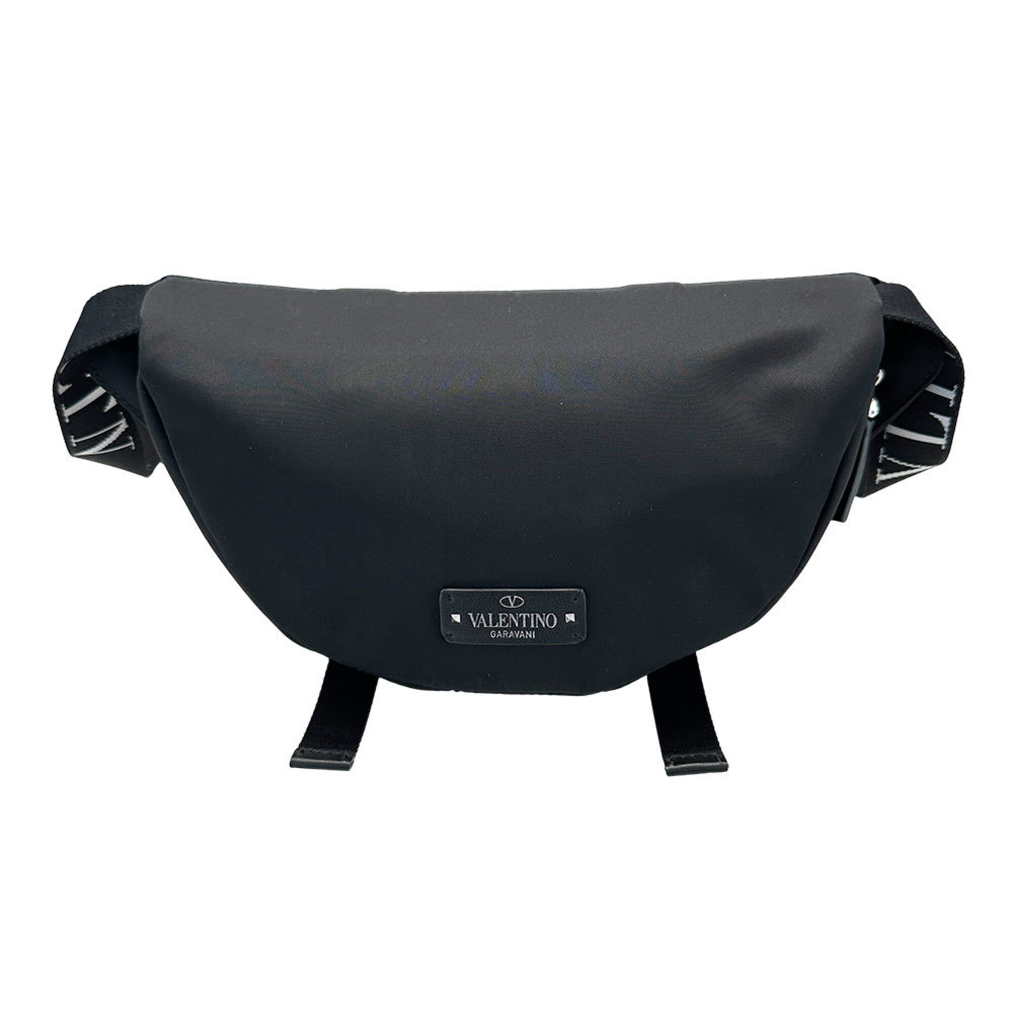 Valentino Black Nylon Handbag Sling Bag (Pre-Owned)