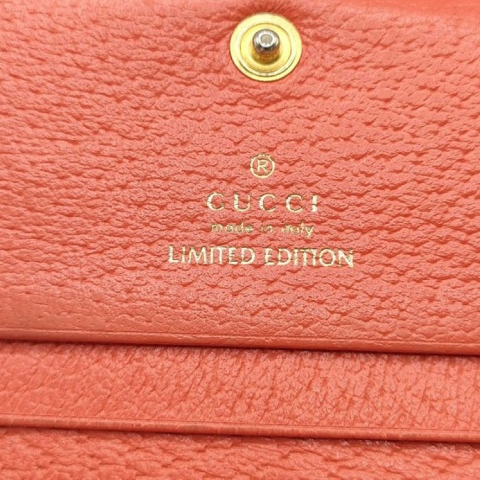 Gucci Black Multi-Color Canvas Leather Wallet (Bi-Fold) (Pre-Owned)