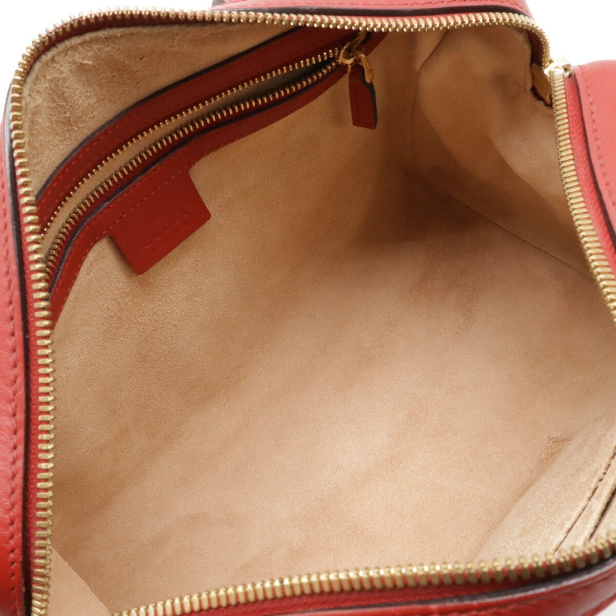 Gucci Beige Blue Multi-Color Red Color Pvc Leather Boston Bag Handbag Shoulder Bag (Pre-Owned)