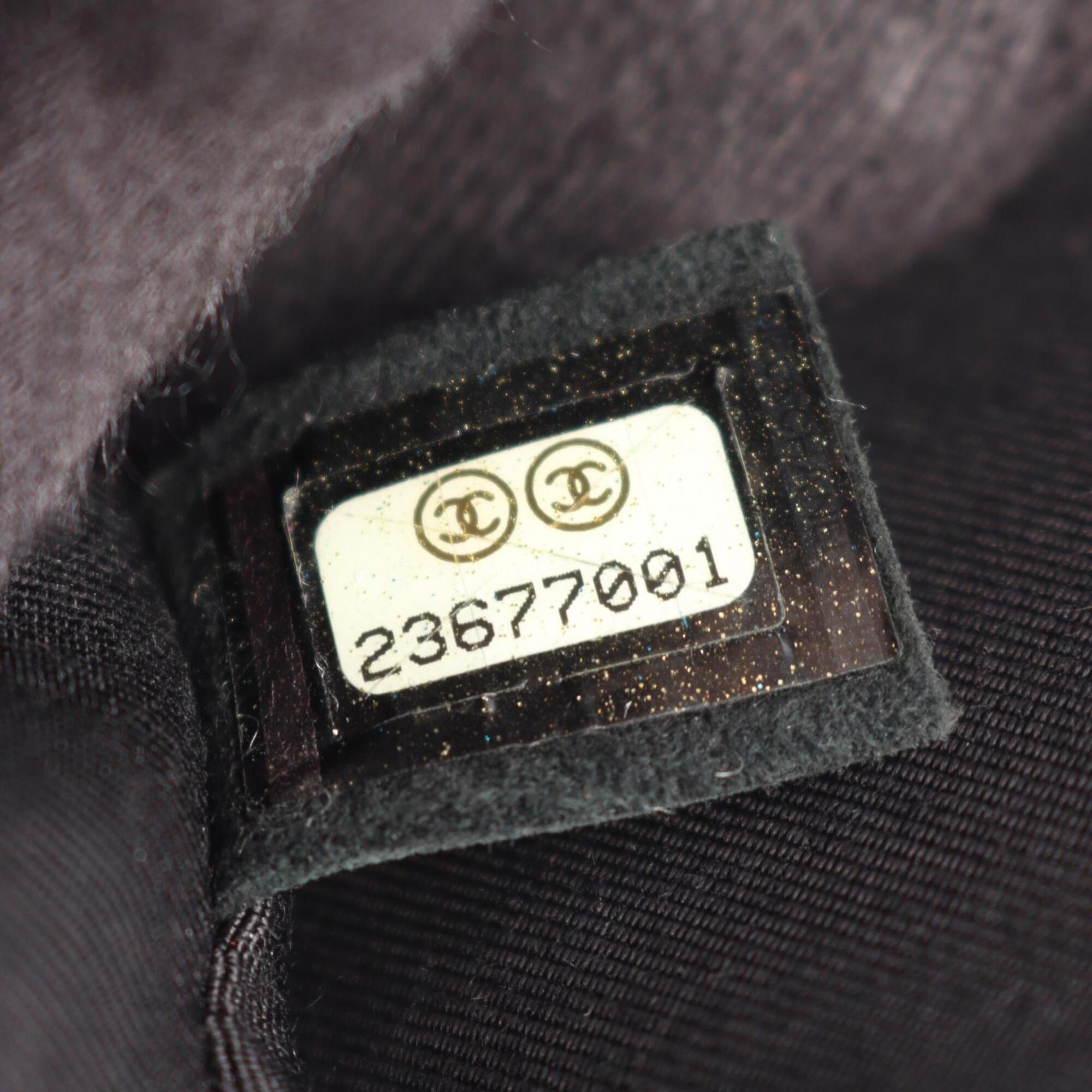 Chanel Black Leather Handbag Shoulder Bag (Pre-Owned)