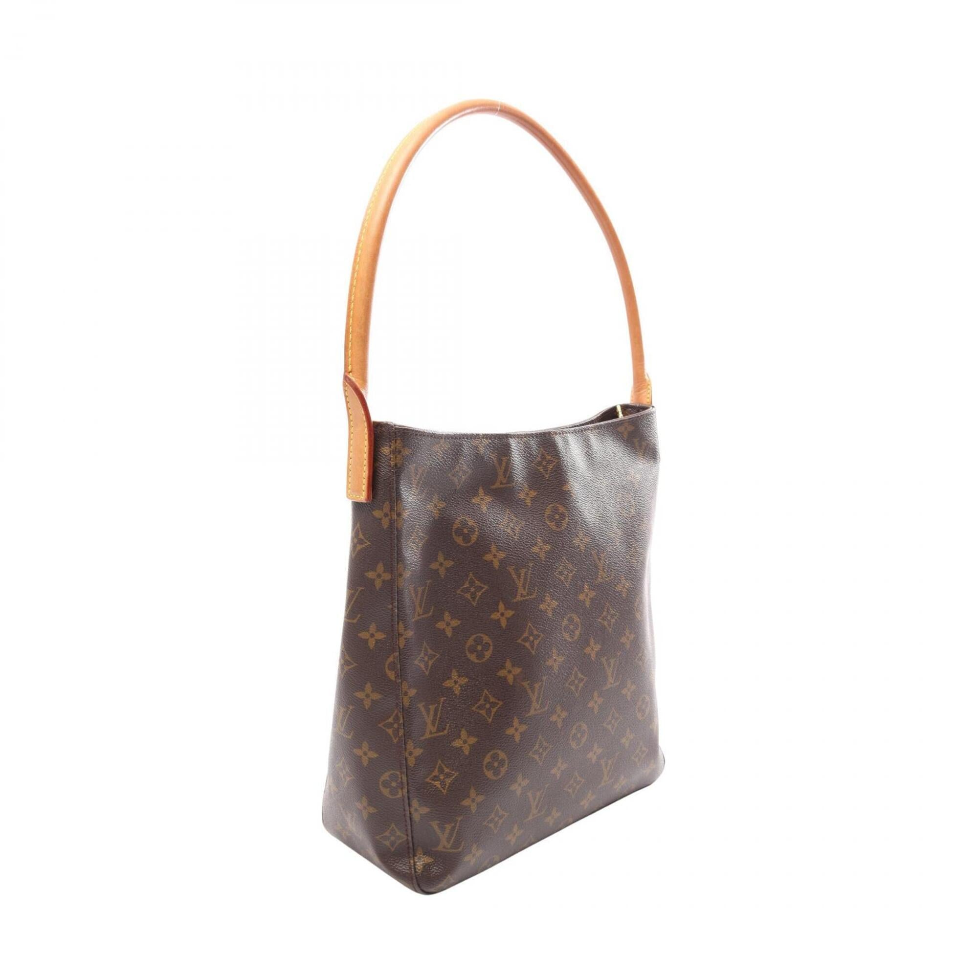 Louis Vuitton Brown Coated Canvas Pvc Monogram Leather Handbag Shoulder Bag (Pre-Owned)
