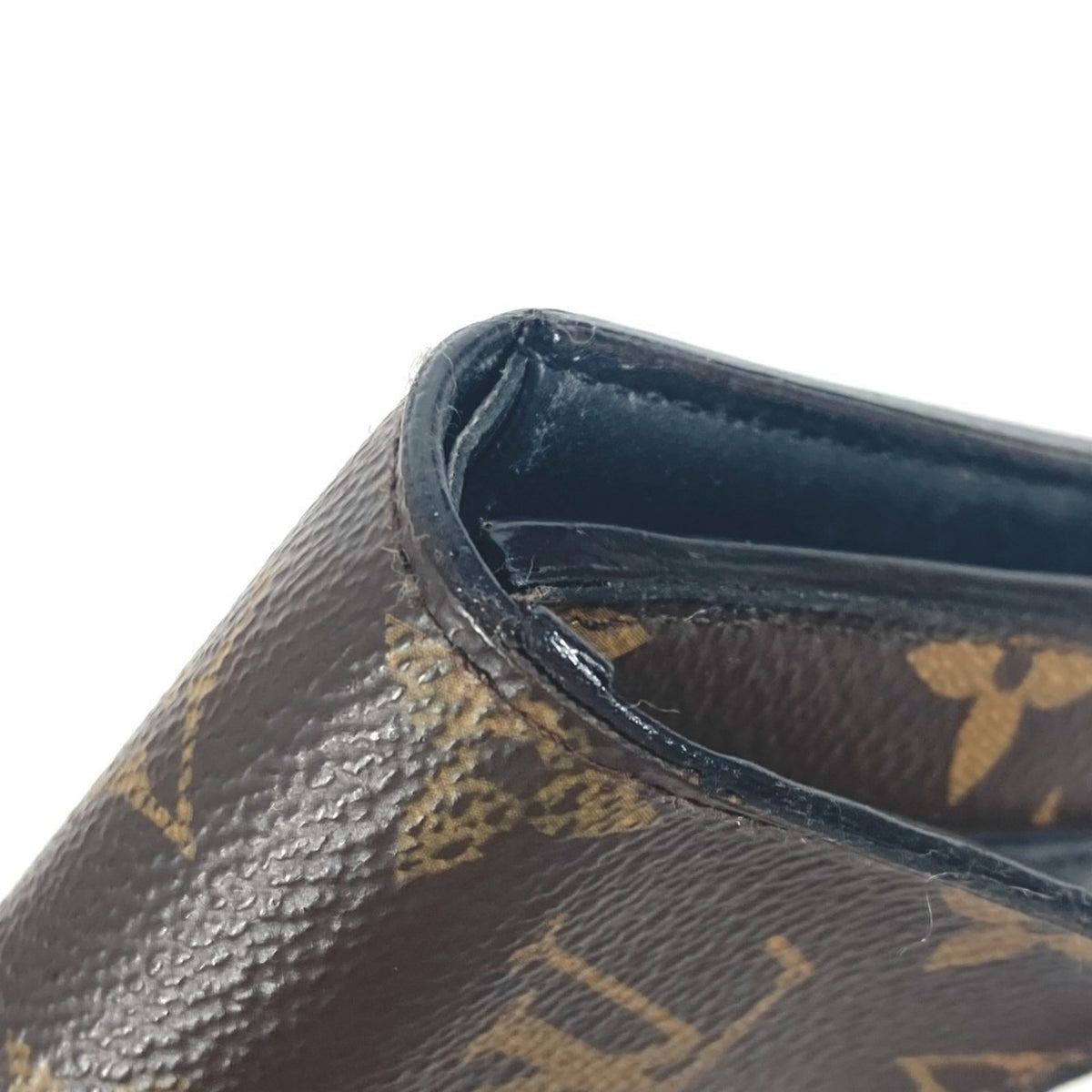 Louis Vuitton Monogram Black Brown Monogram Wallet (Tri-Fold) (Pre-Owned)