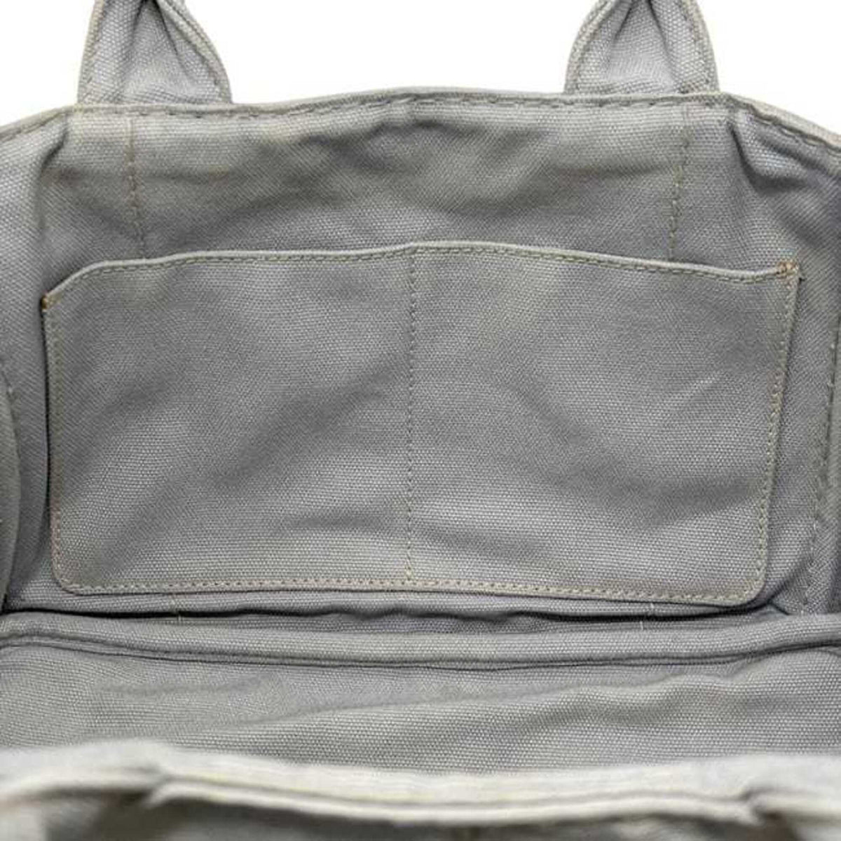 Prada Gray Canvas Tote Bag (Pre-Owned)