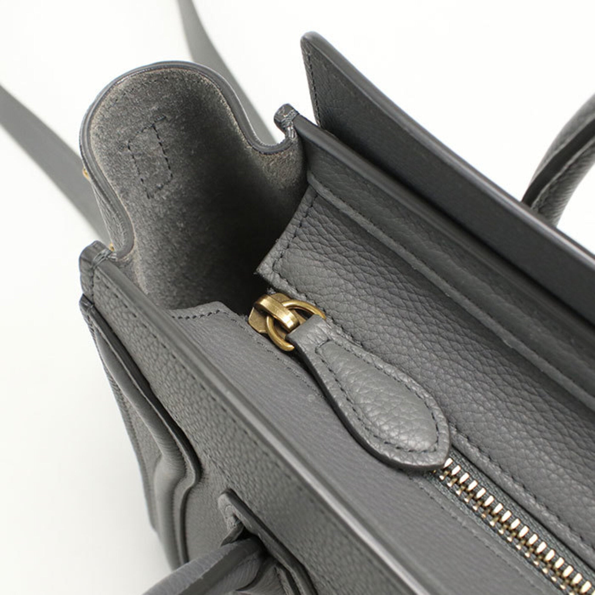 Celine Gray Leather Tote Bag (Pre-Owned)