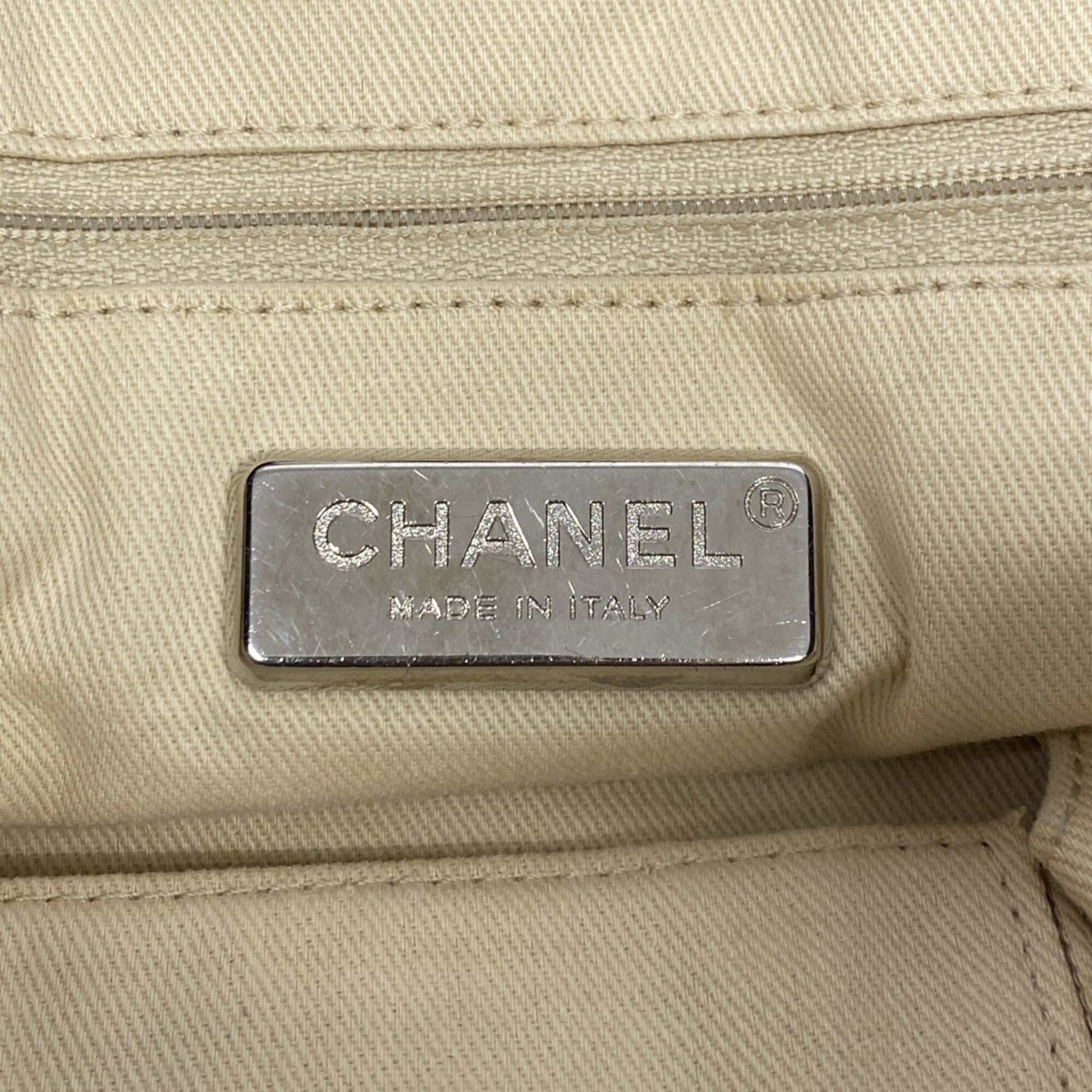 Chanel Navy Denim Tote Bag (Pre-Owned)