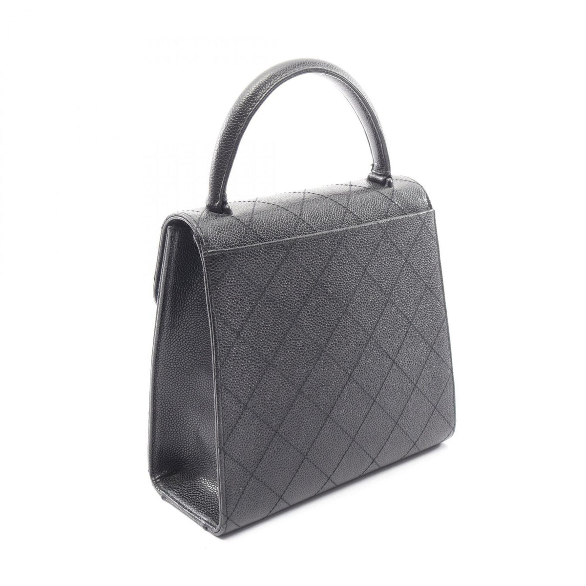 Chanel Black Leather Handbag (Pre-Owned)