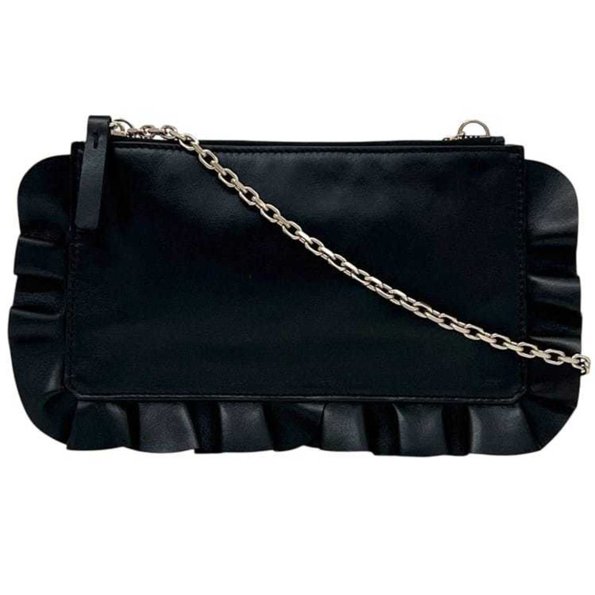 Redvalentino Black Leather Shoulder Bag (Pre-Owned)