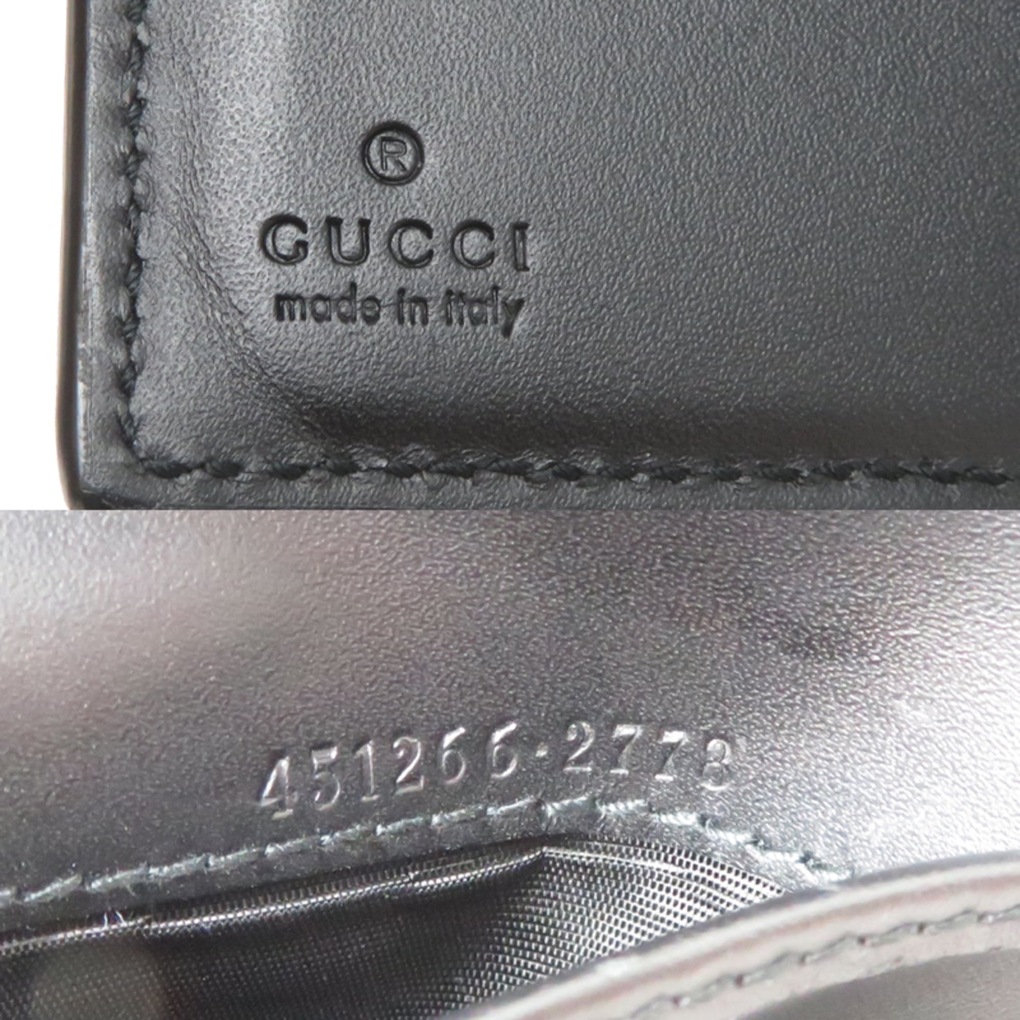 Gucci Gg Supreme Leather Wallet (Bi-Fold) (Pre-Owned)
