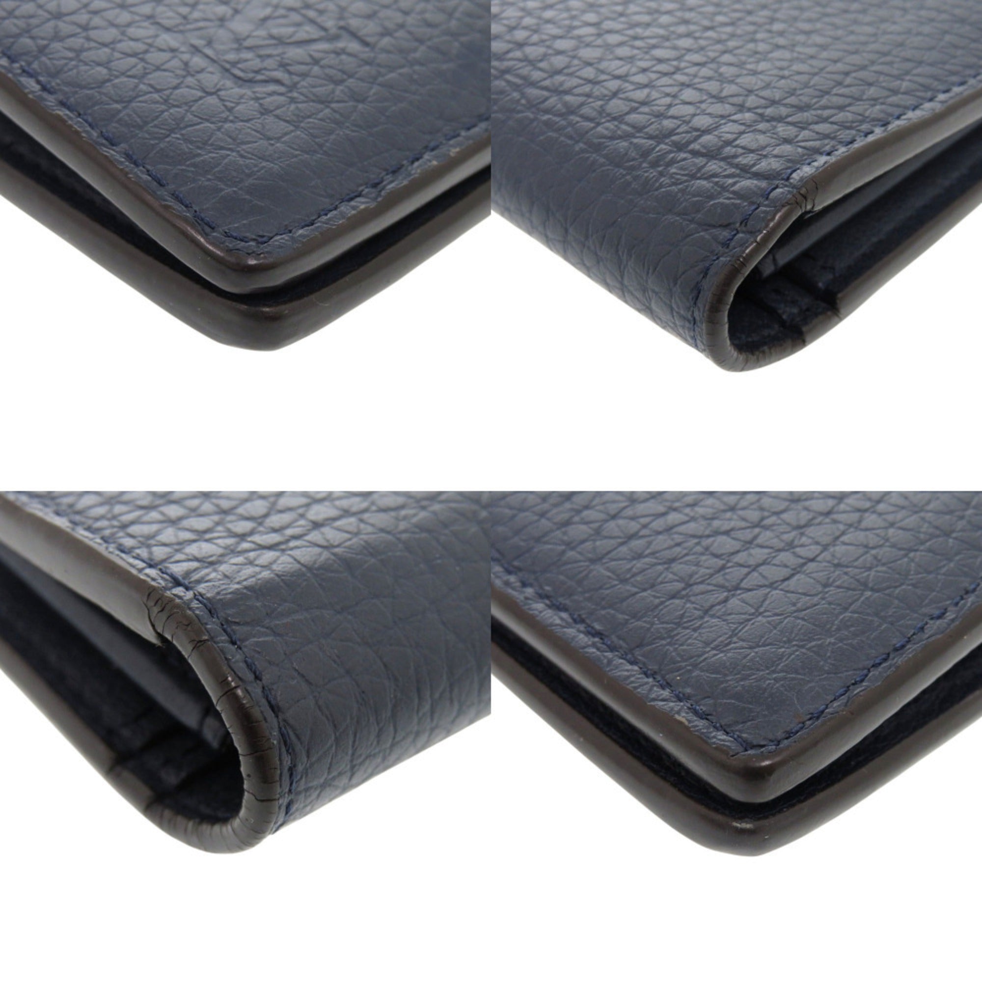 Louis Vuitton Ocean Leather Long Wallet (Bi-Fold) (Pre-Owned)
