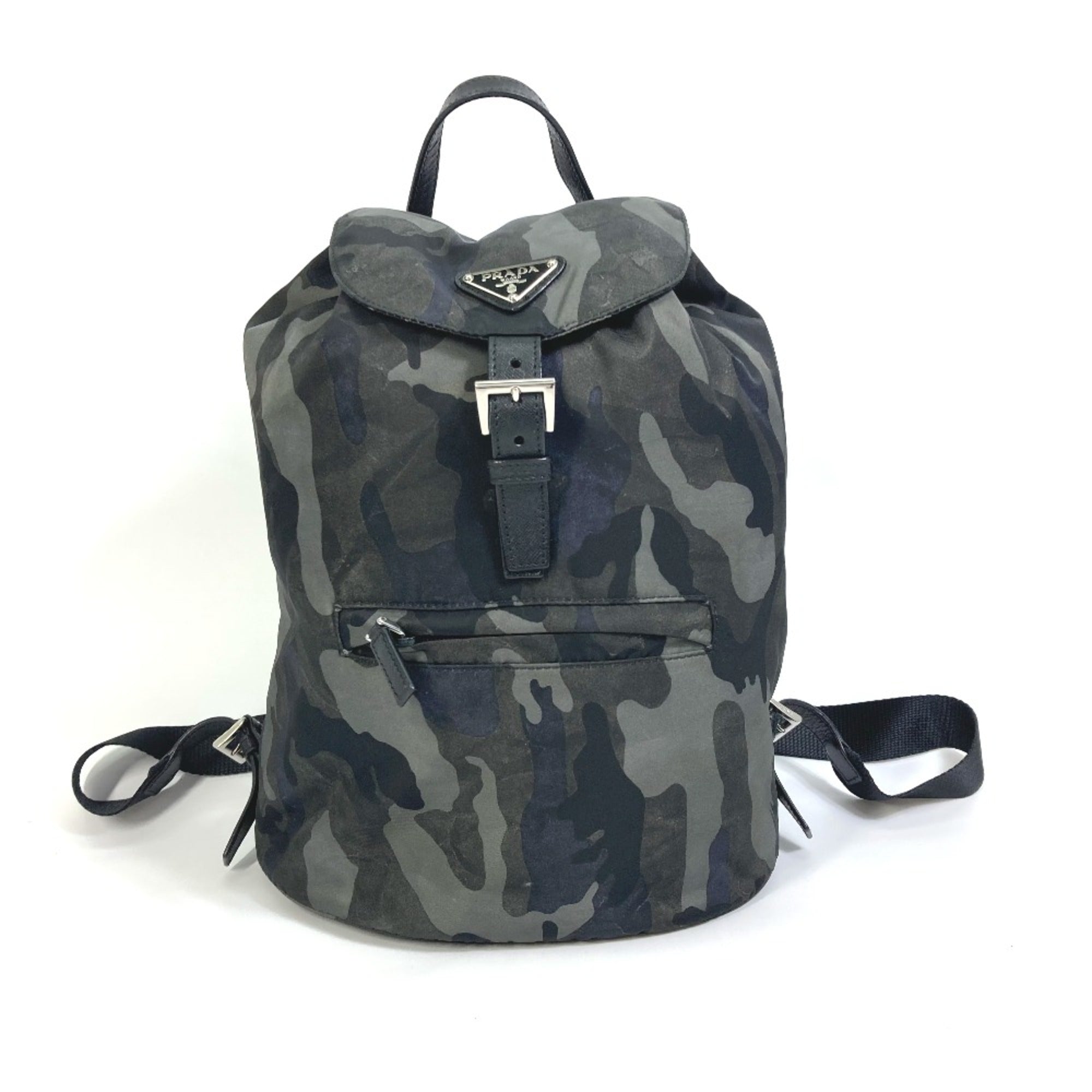 Prada Green Cloth Backpack (Pre-Owned)