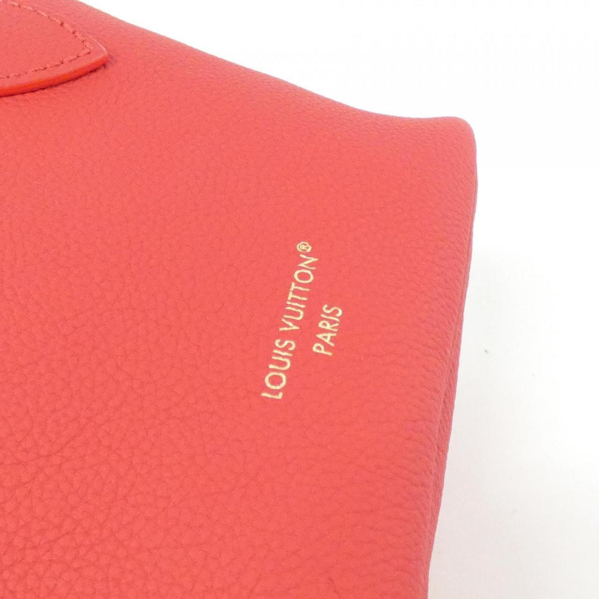 Louis Vuitton Monogram Cherry Blue Rouge Denim Canvas Leather Handbag Pouch (Pre-Owned)