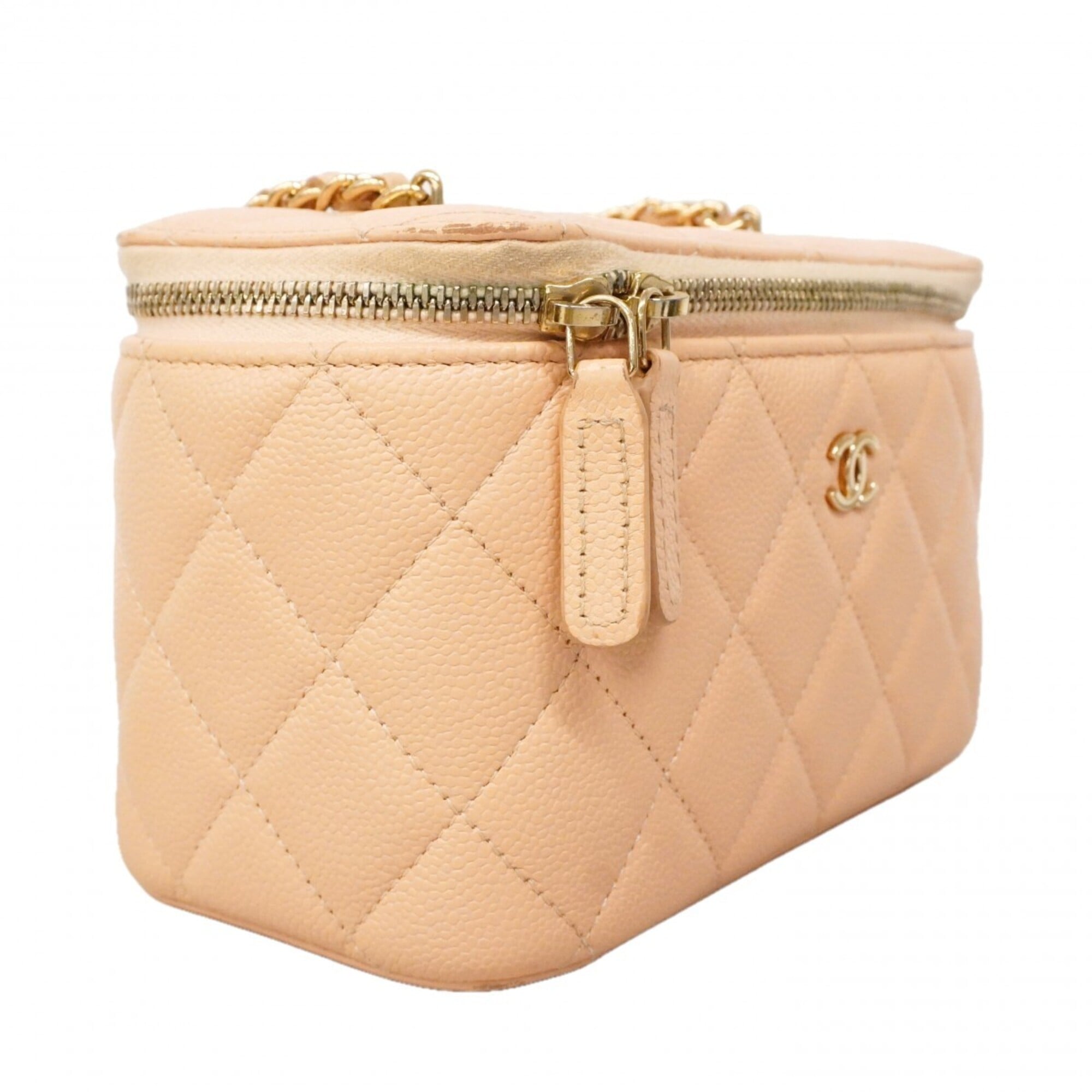 Chanel Pink Grained Calfskin Vanity Bag (Pre-Owned)