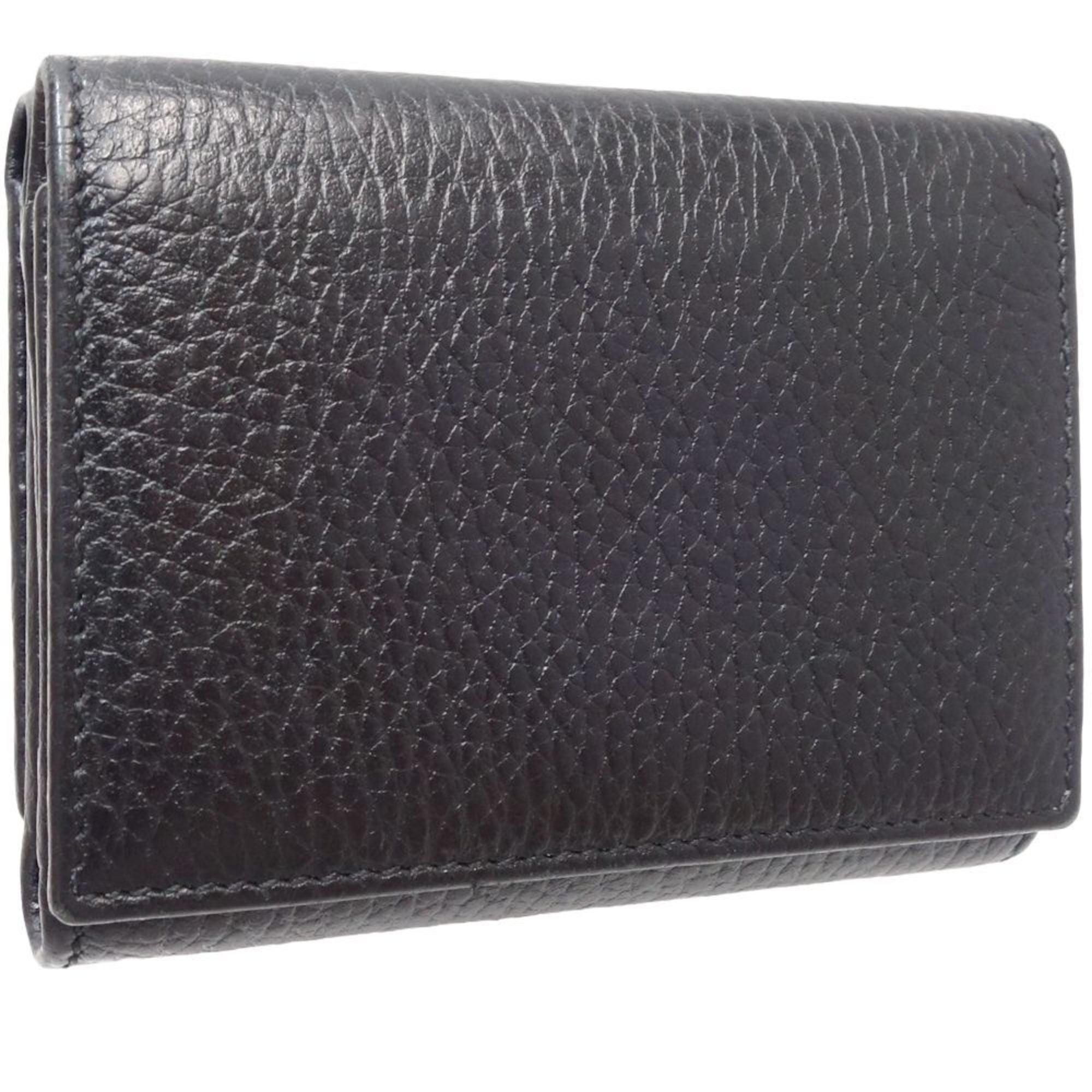 Gucci Black Leather Wallet (Tri-Fold) (Pre-Owned)
