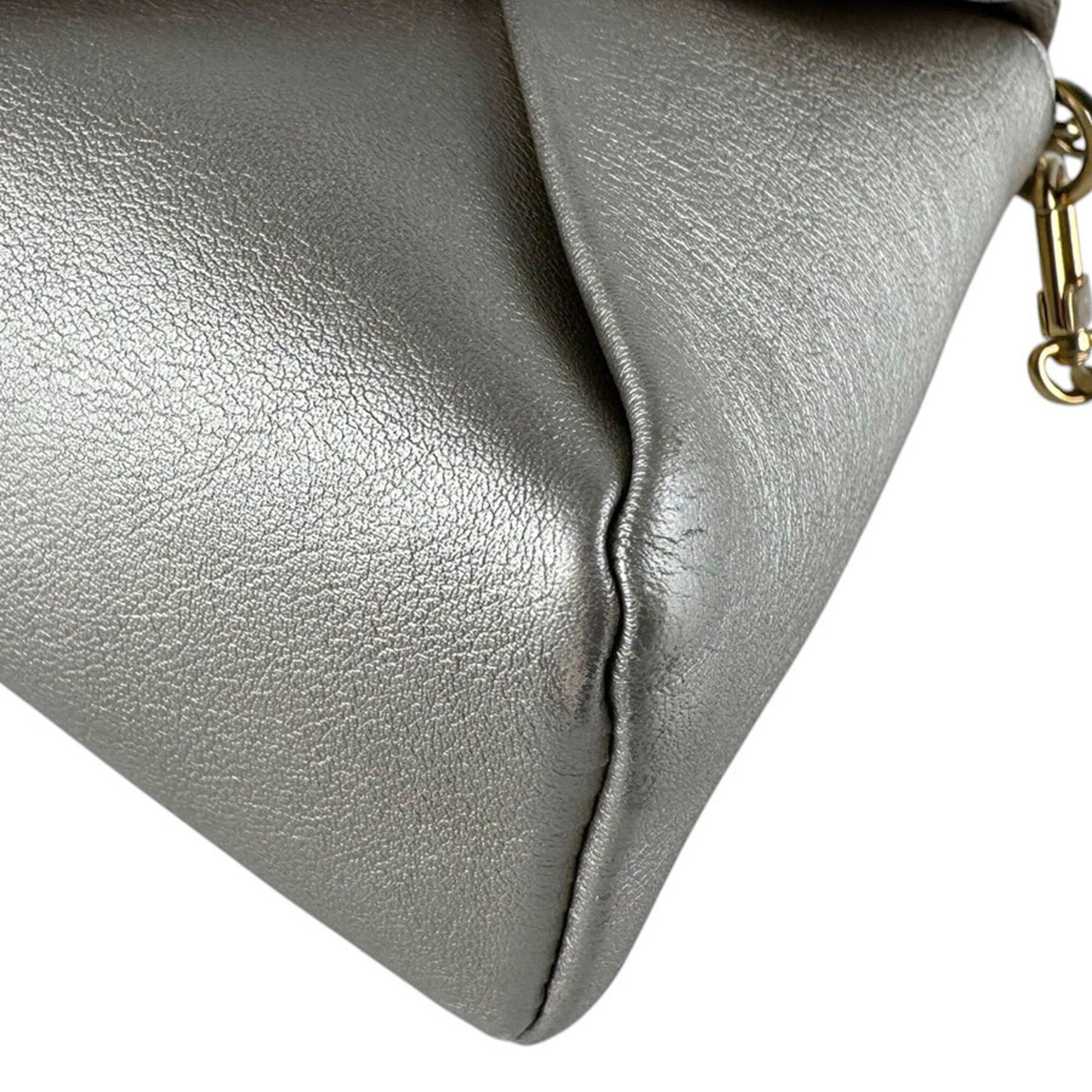 Louis Vuitton Metallic Gold Leather Shoulder Bag (Pre-Owned)
