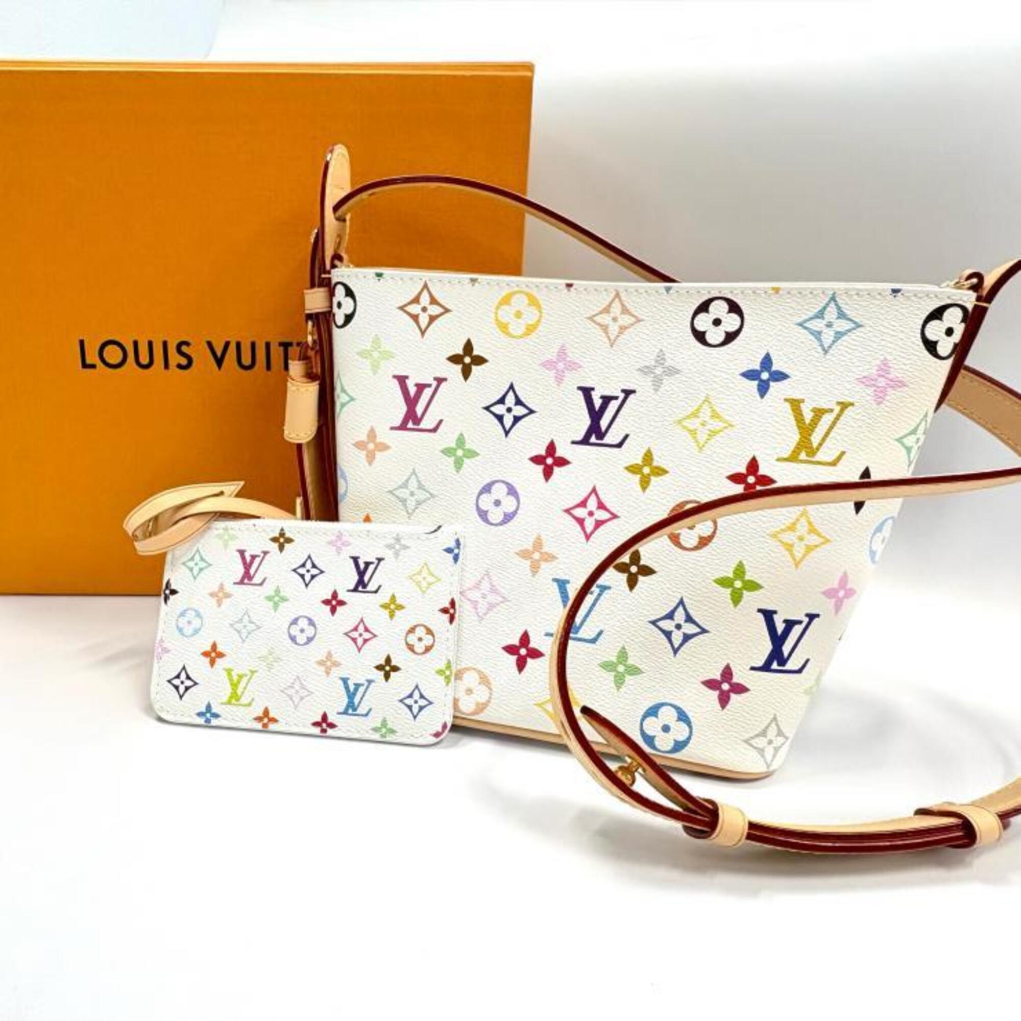 Louis Vuitton Monogram Multi-Color White Monogram Pouch Shoulder Bag (Pre-Owned)