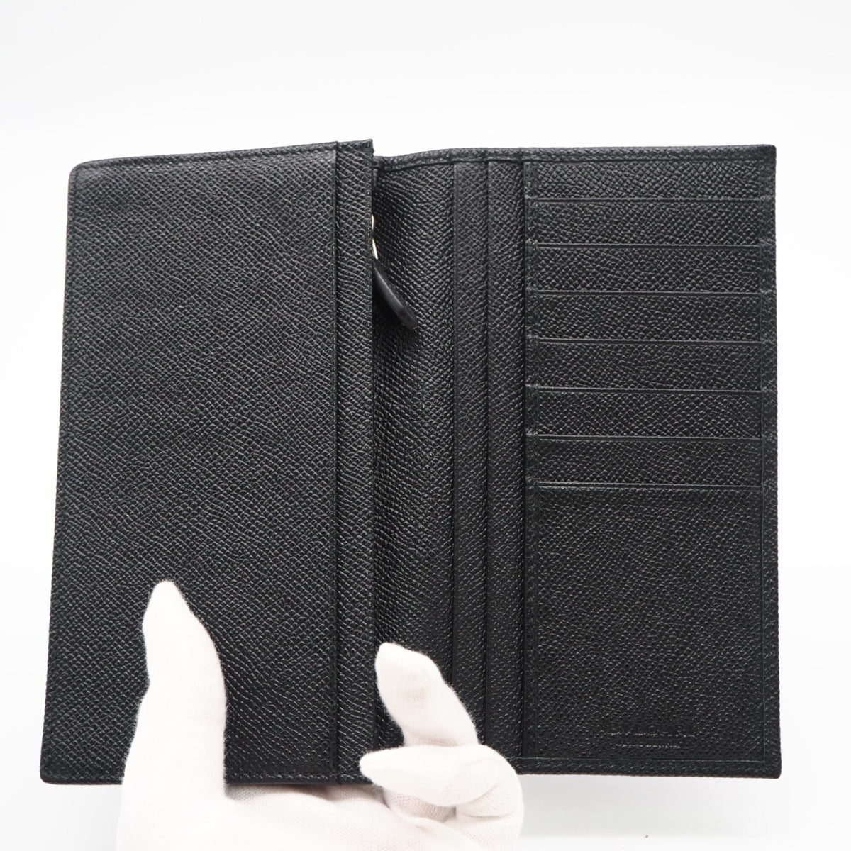 Bvlgari Bvlgari Bvlgari Black Blue Long Wallet (Bi-Fold) (Pre-Owned)