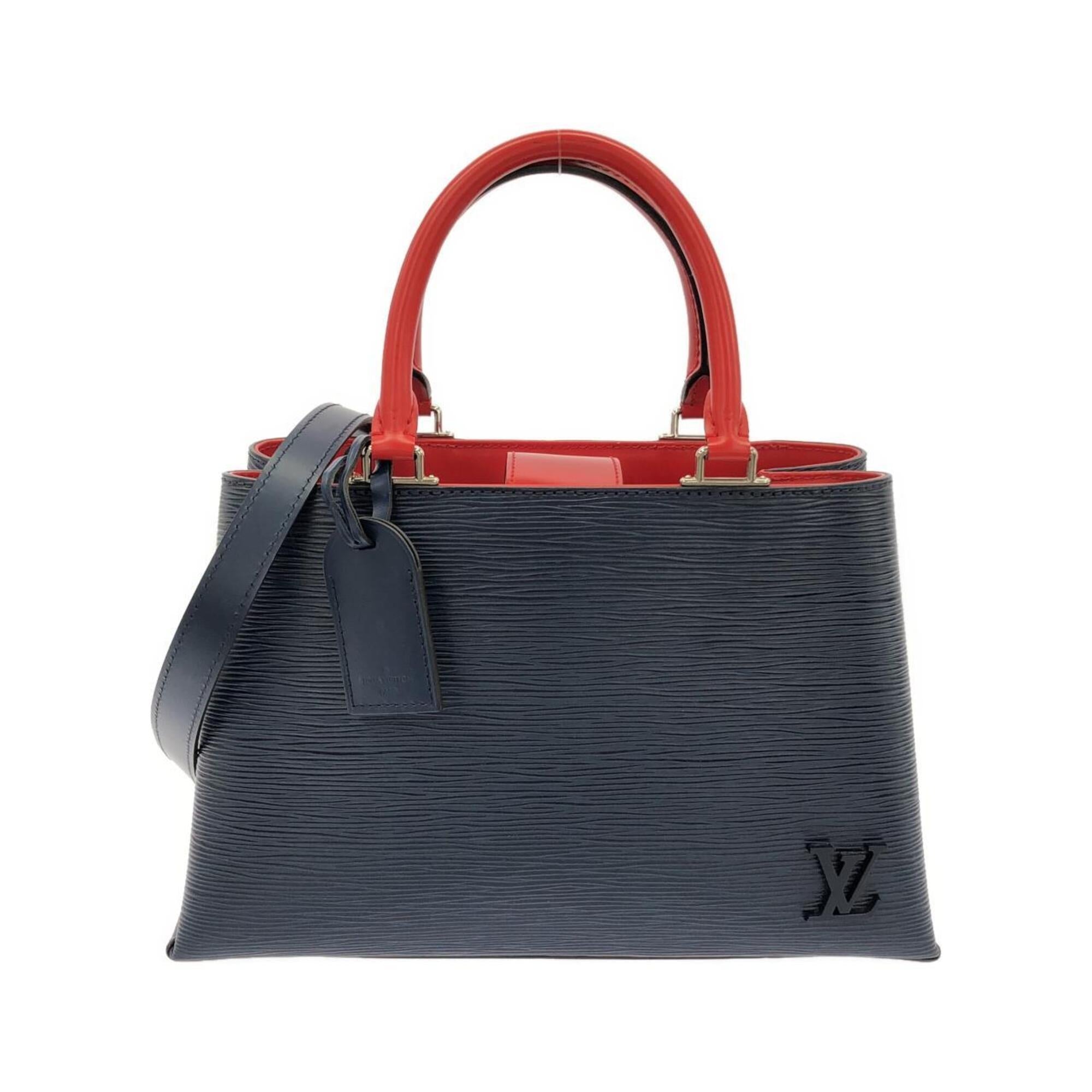 Louis Vuitton Dark Blue Leather Handbag (Pre-Owned)
