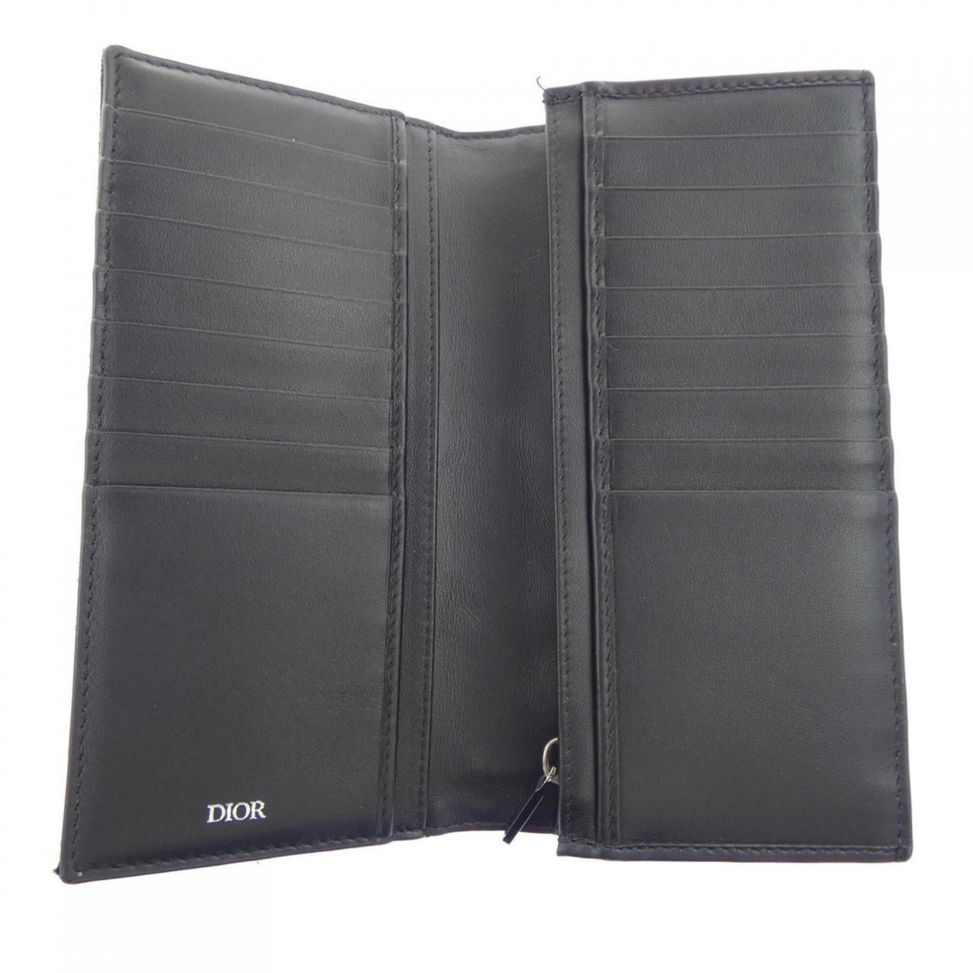 Christian Dior Black Long Wallet (Bi-Fold) (Pre-Owned)