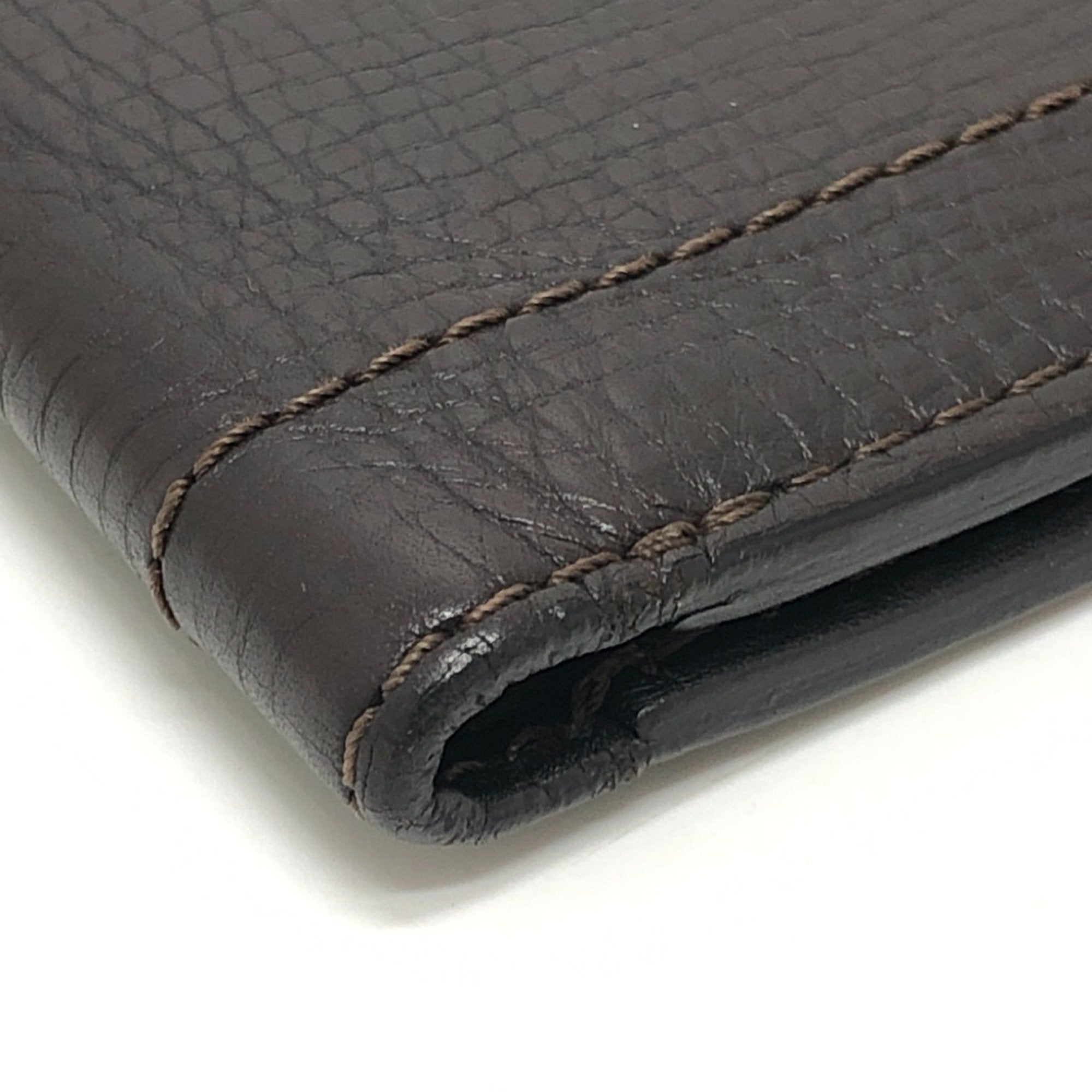 Louis Vuitton Coffee Utah Leather Coin Purse/Coin Case (Pre-Owned)