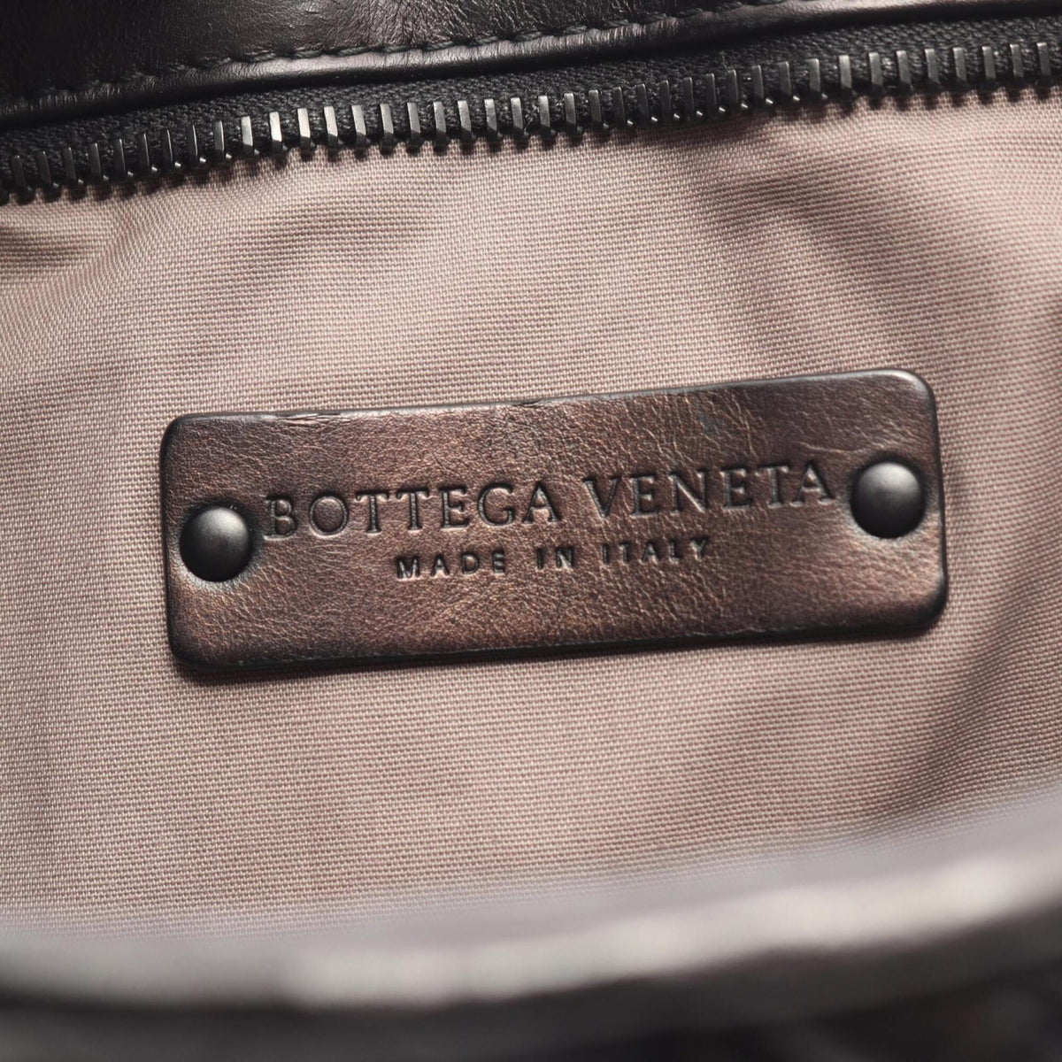 Bottega Veneta Black Leather Handbag Shoulder Bag (Pre-Owned)
