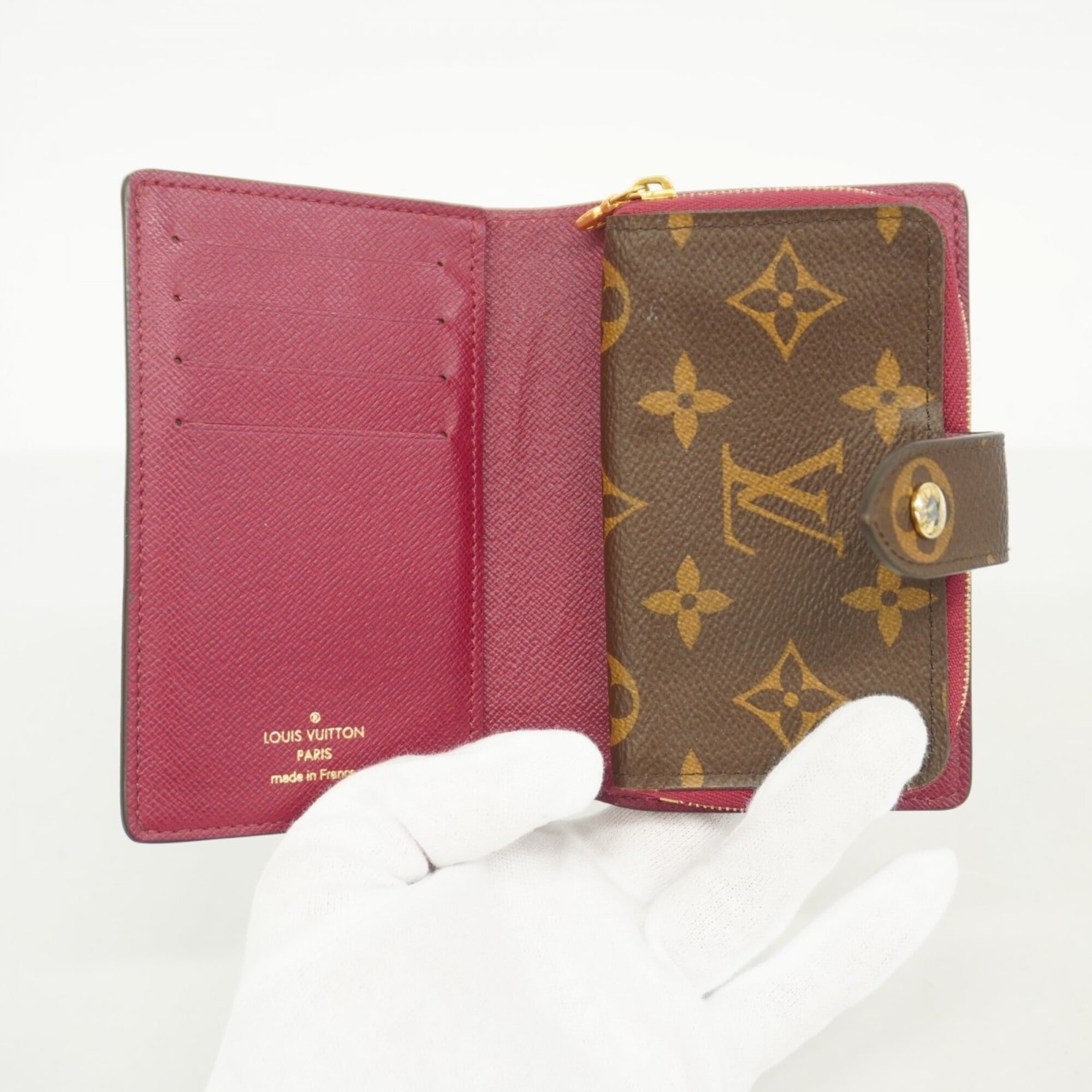 Louis Vuitton Brown Fuchsia Wallet (Bi-Fold) (Pre-Owned)