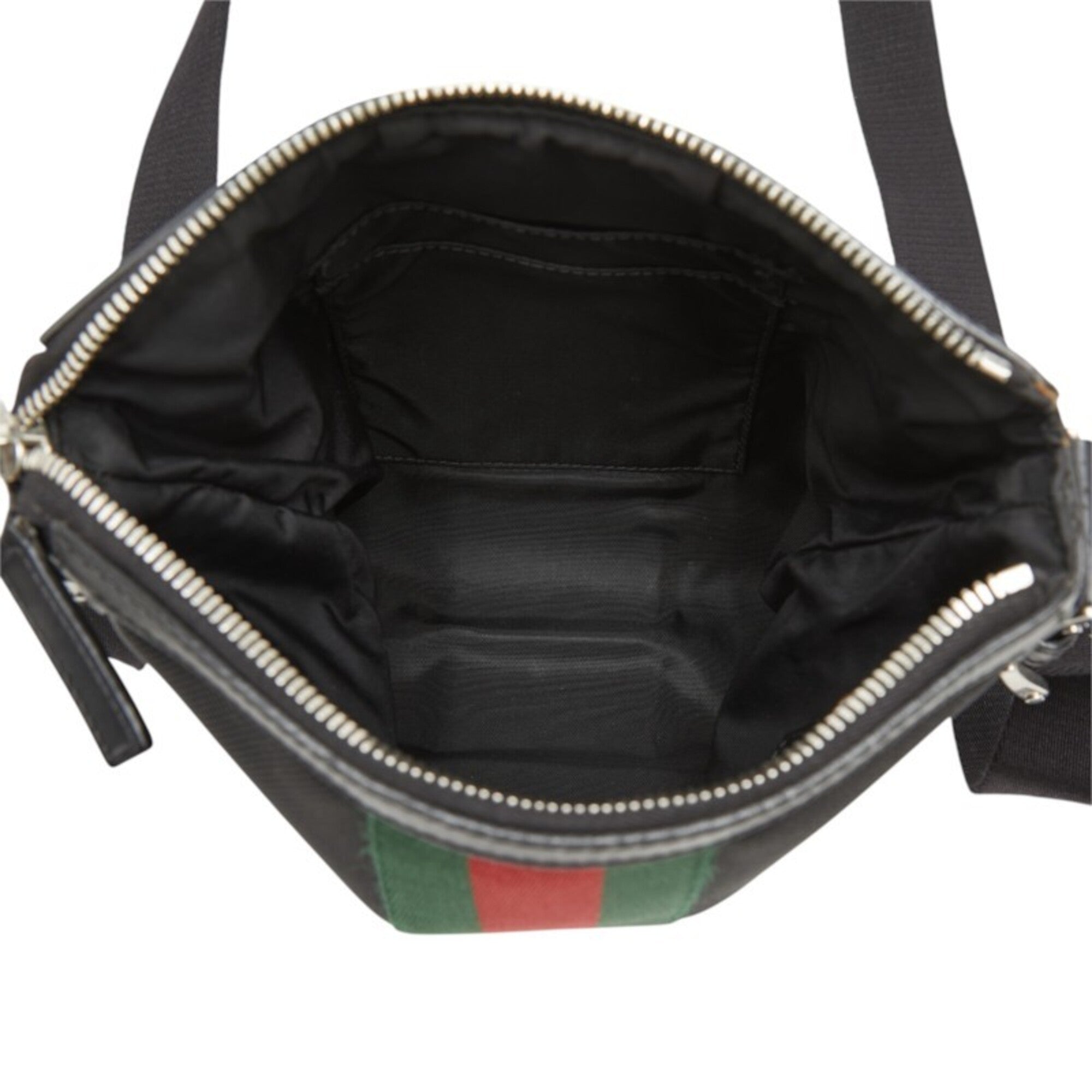 Gucci Black Canvas Leather Shoulder Bag (Pre-Owned)