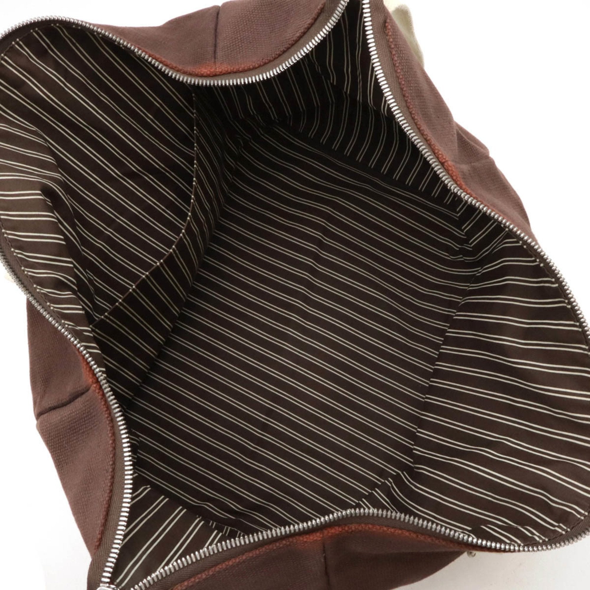 Louis Vuitton Dark Brown Moka Canvas Boston Bag (Pre-Owned)