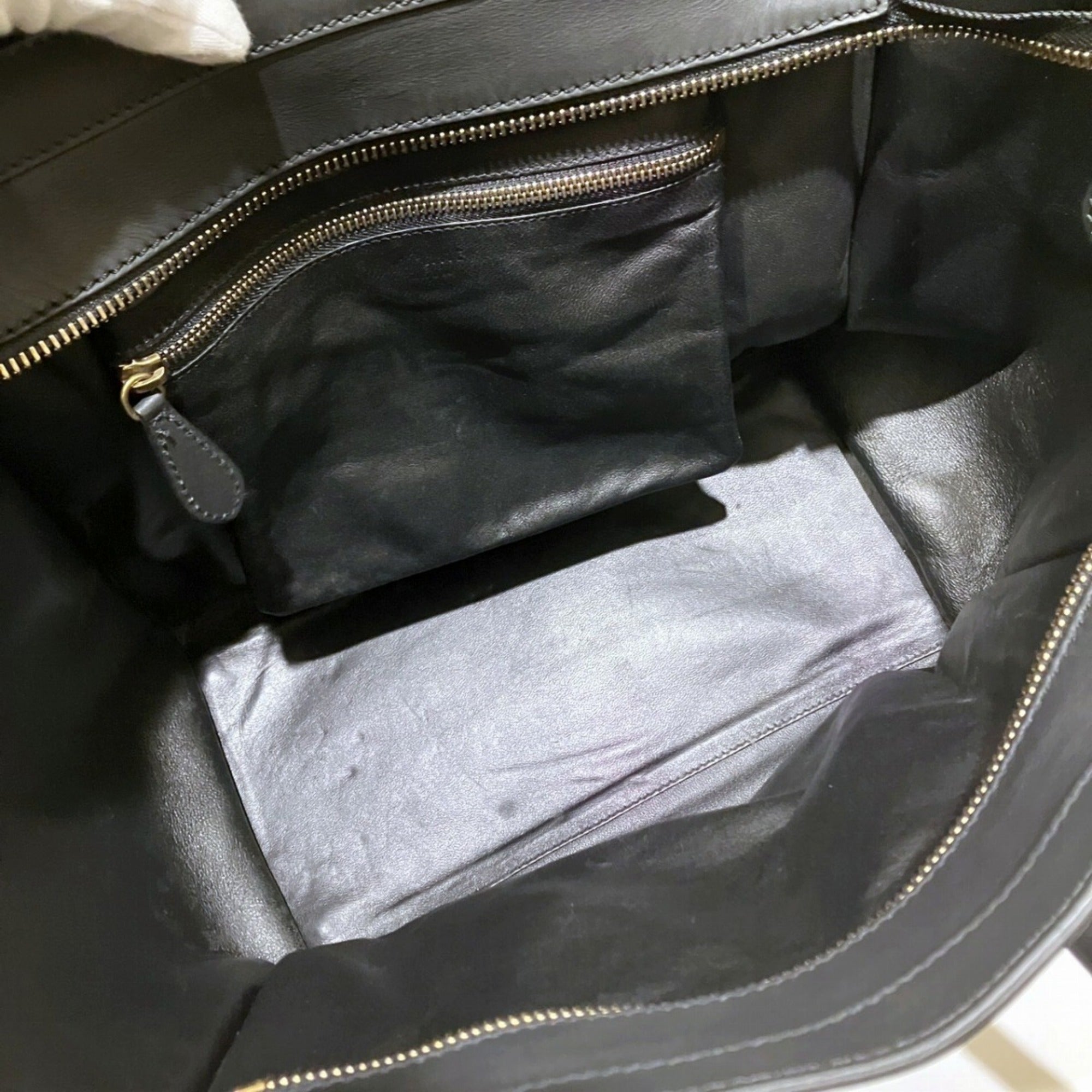 Celine Beige Hemp Linen Leather Handbag (Pre-Owned)