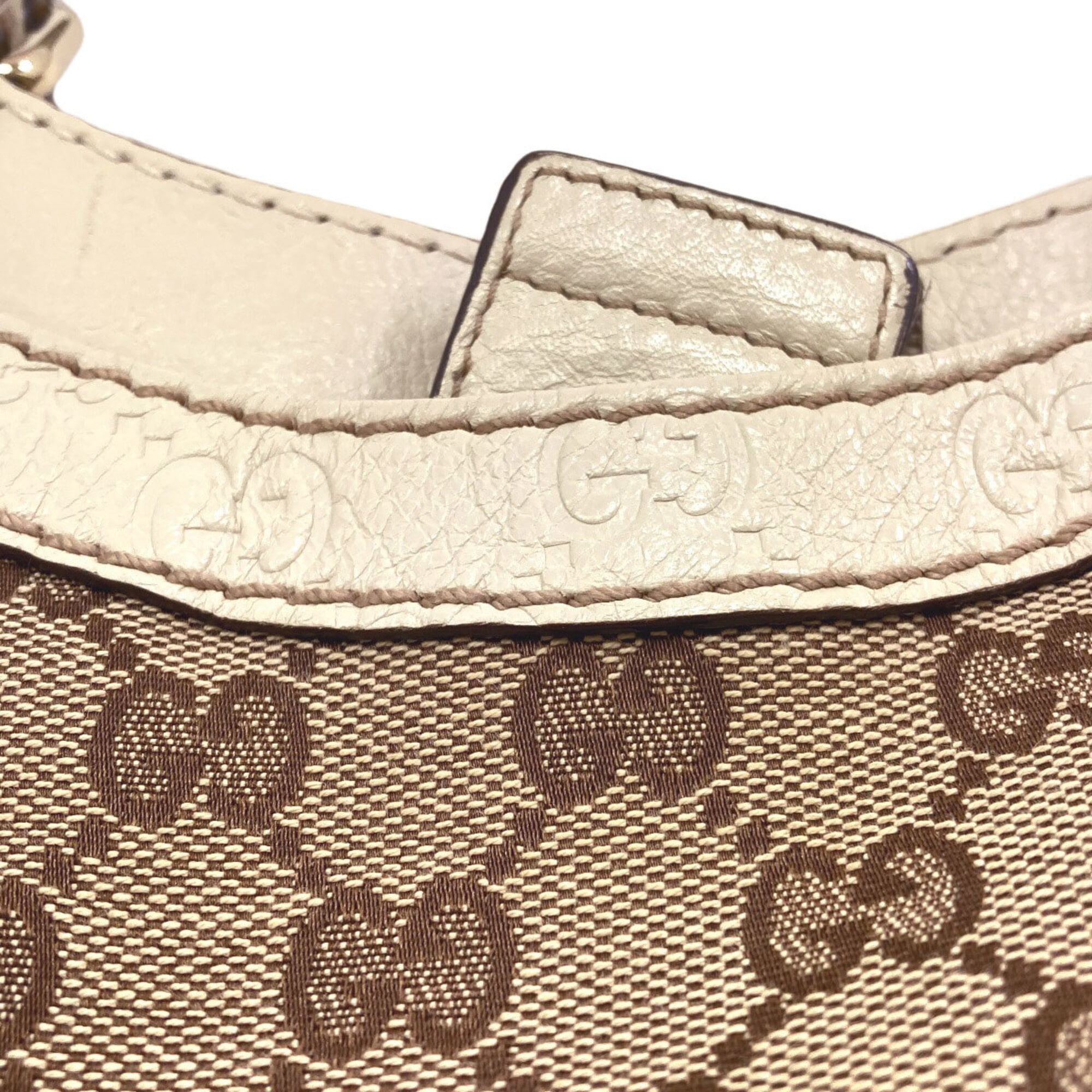 Gucci Sukey Brown Canvas Tote Bag (Pre-Owned)