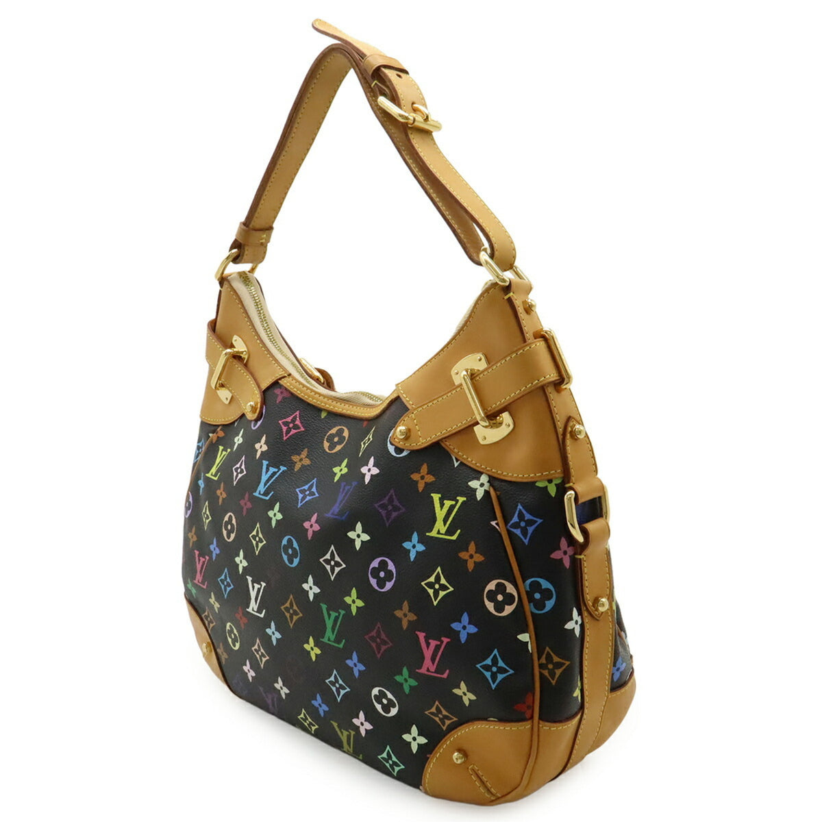 Louis Vuitton Black Noir Monogram Canvas Shoulder Bag (Pre-Owned)
