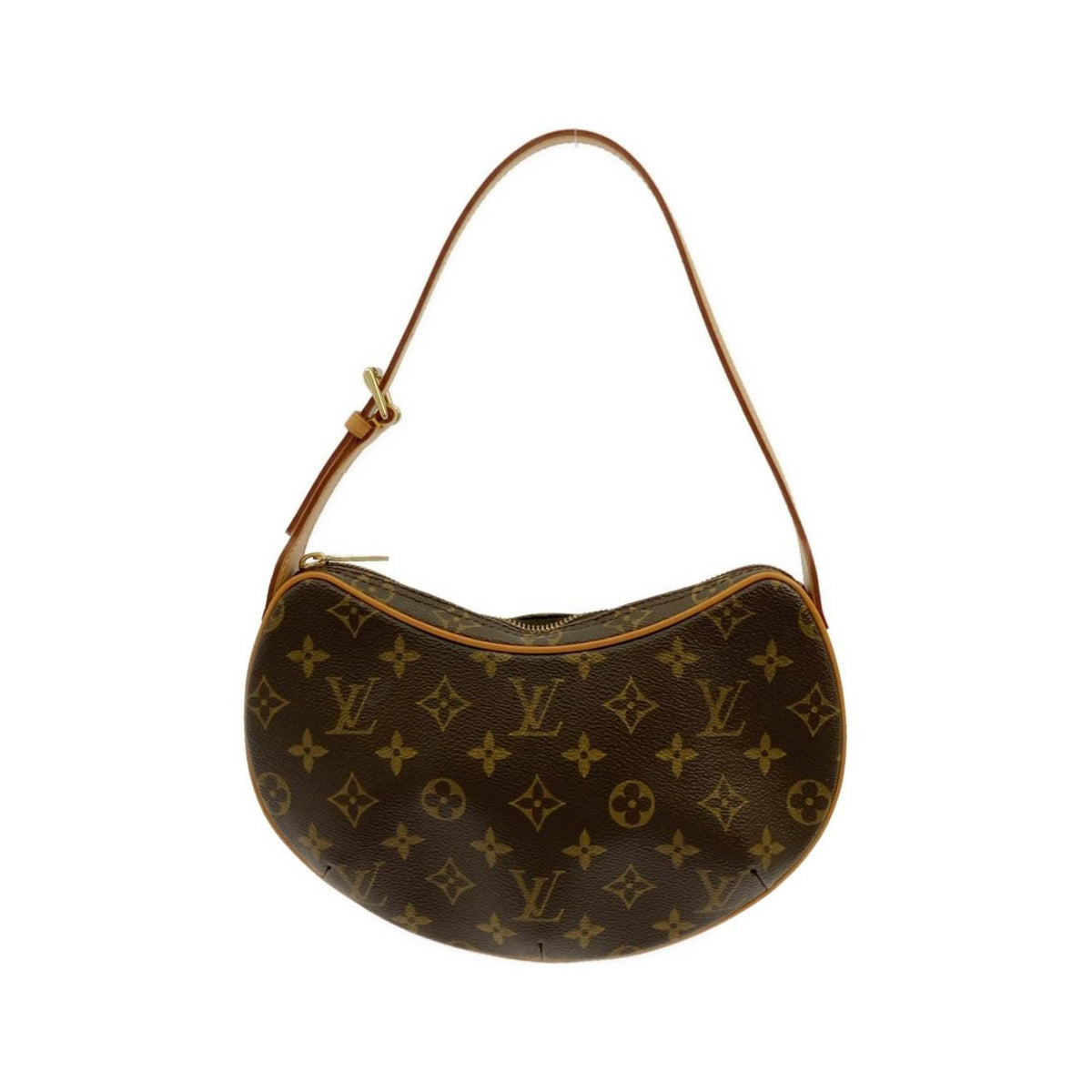 Louis Vuitton Marron Coated Canvas Pochette Shoulder Bag (Pre-Owned)