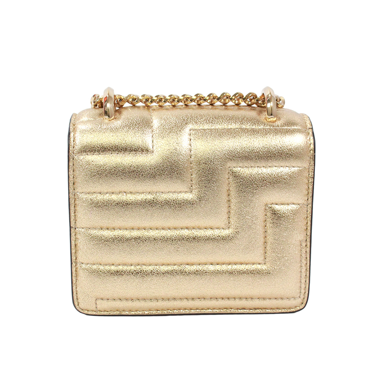 Jimmy Choo Gold Leather Shoulder Bag (Pre-Owned)