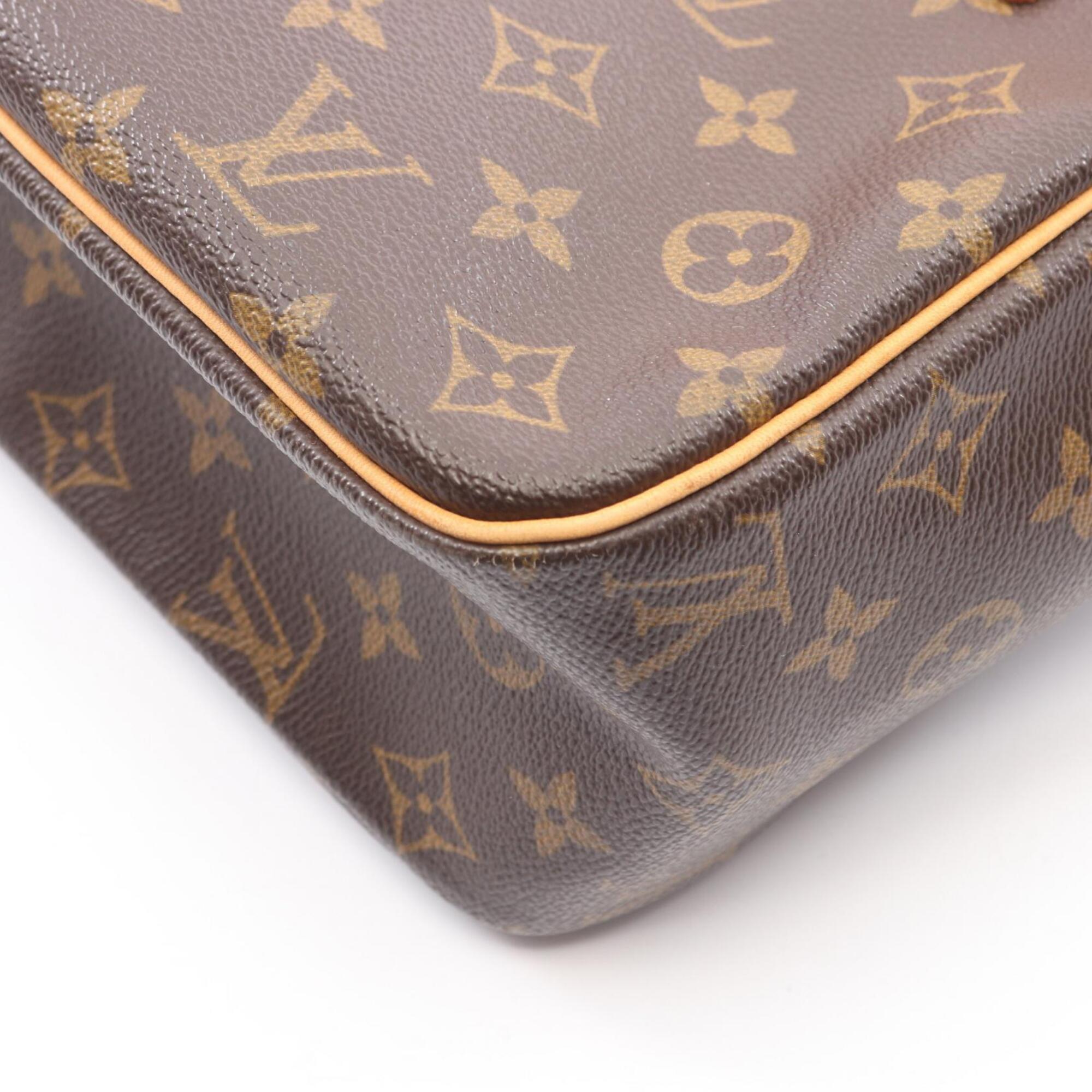 Louis Vuitton Brown Monogram Coated Canvas Handbag Shoulder Bag (Pre-Owned)