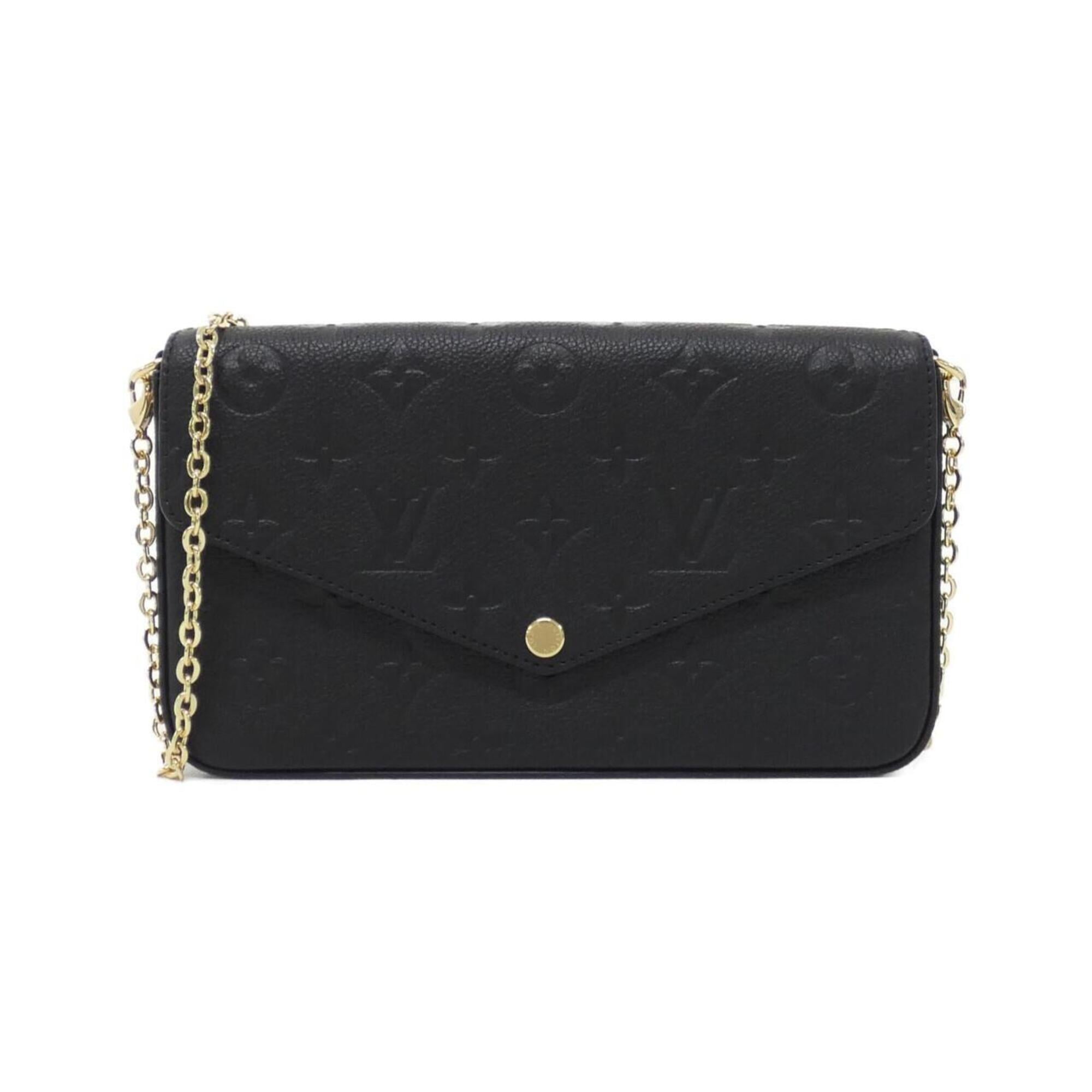 Louis Vuitton Black Leather Shoulder Bag (Pre-Owned)