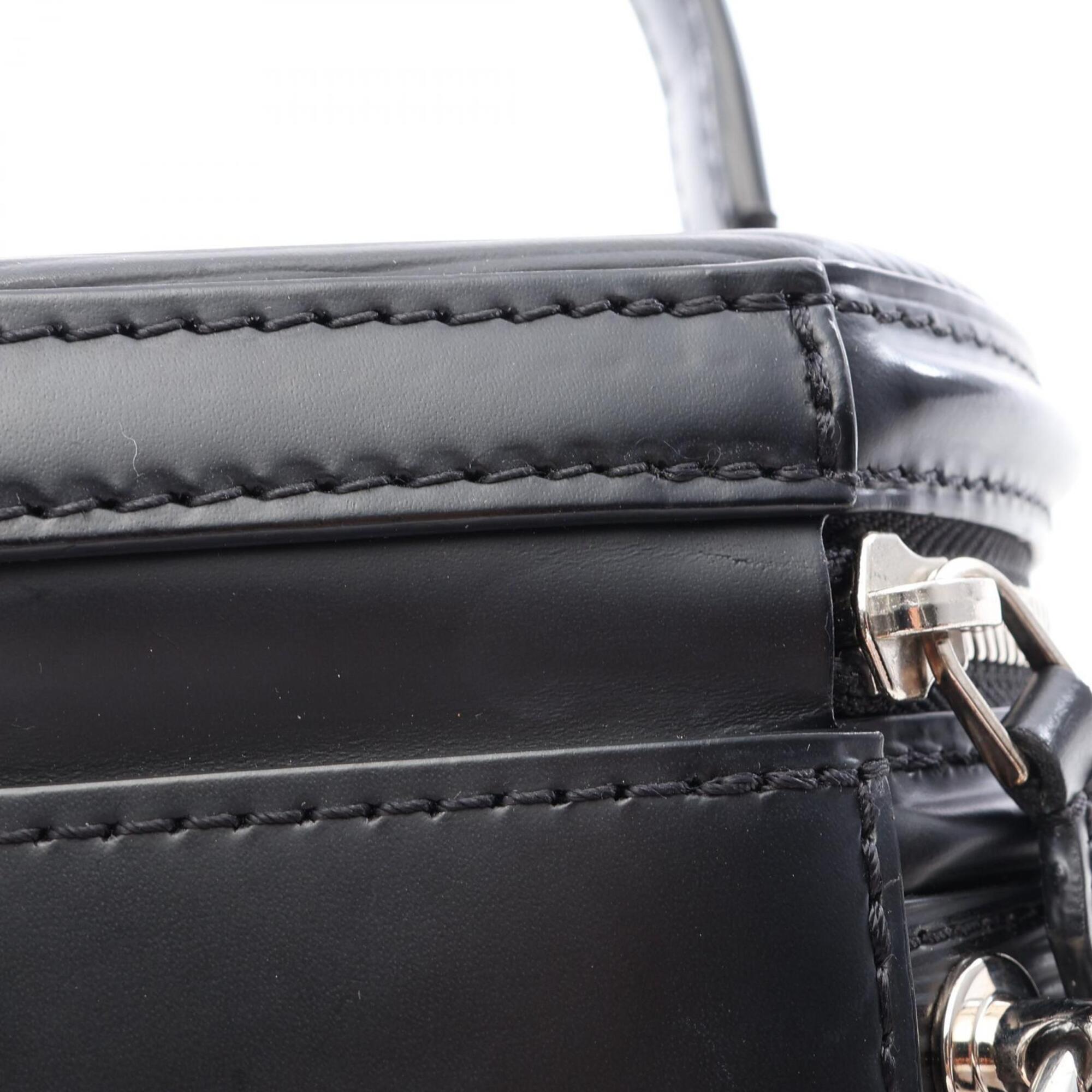 Louis Vuitton Black Noir Leather Handbag (Pre-Owned)