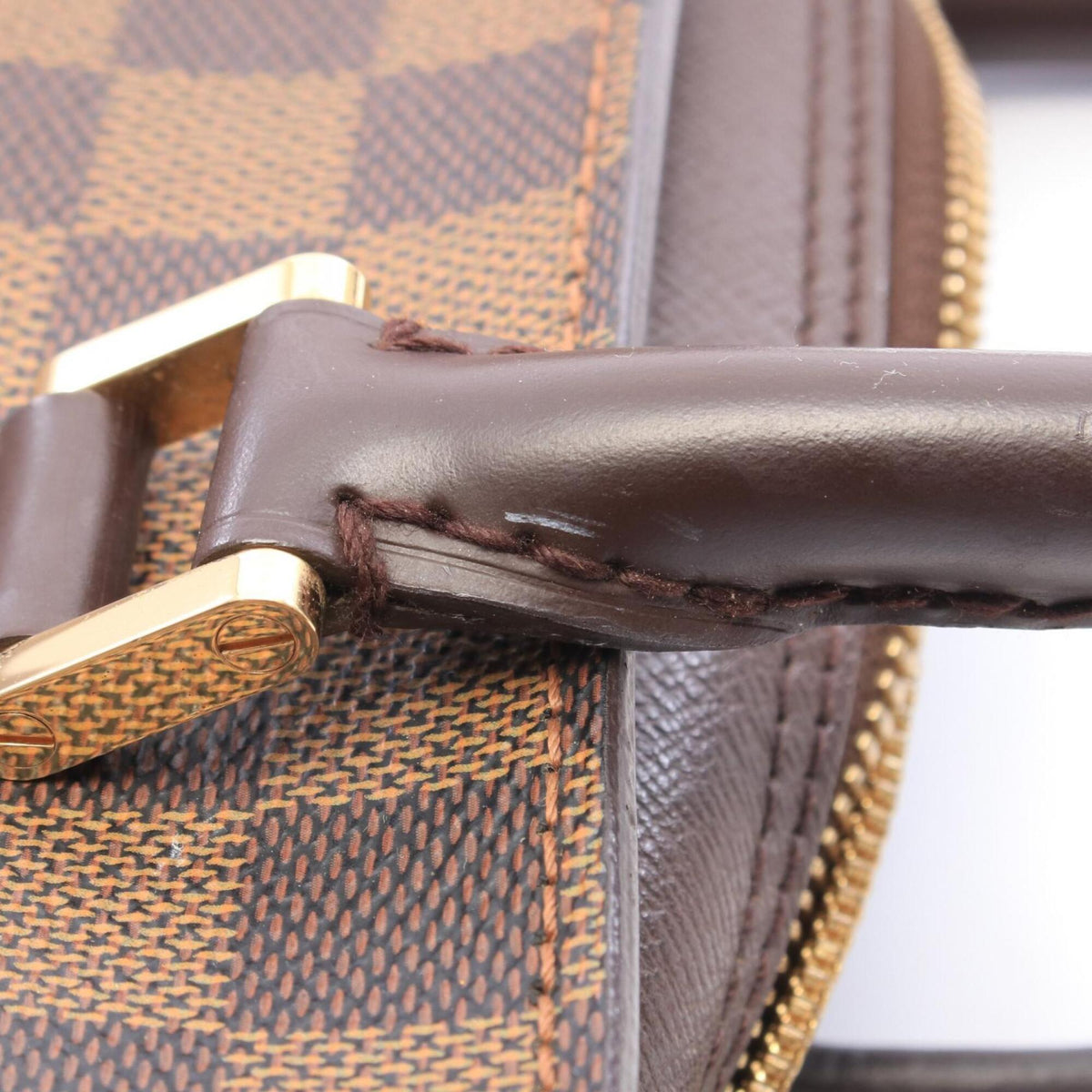 Louis Vuitton Brown Ebene Coated Canvas Leather Handbag (Pre-Owned)