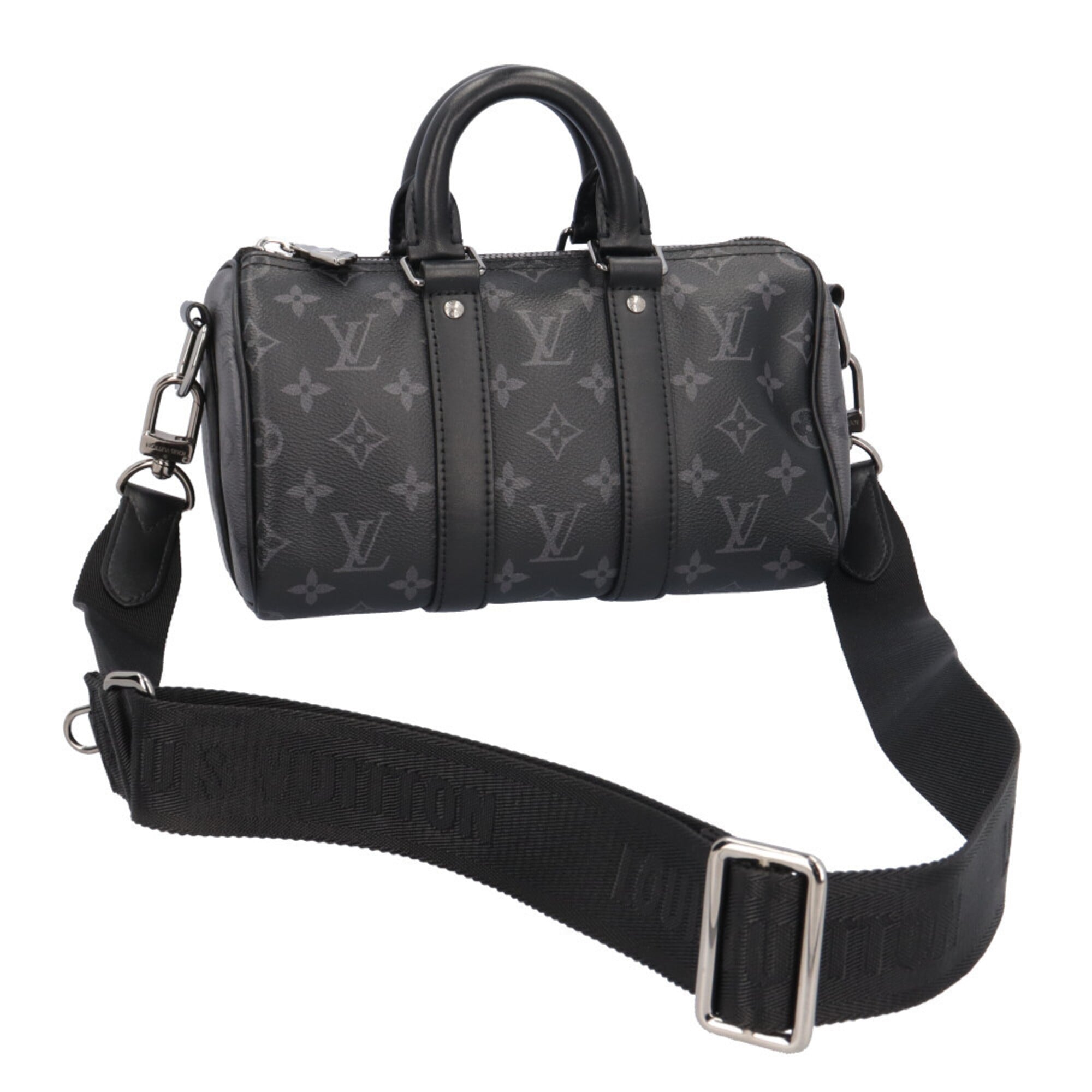 Louis Vuitton Black Gray Monogram Eclipse Shoulder Bag (Pre-Owned)