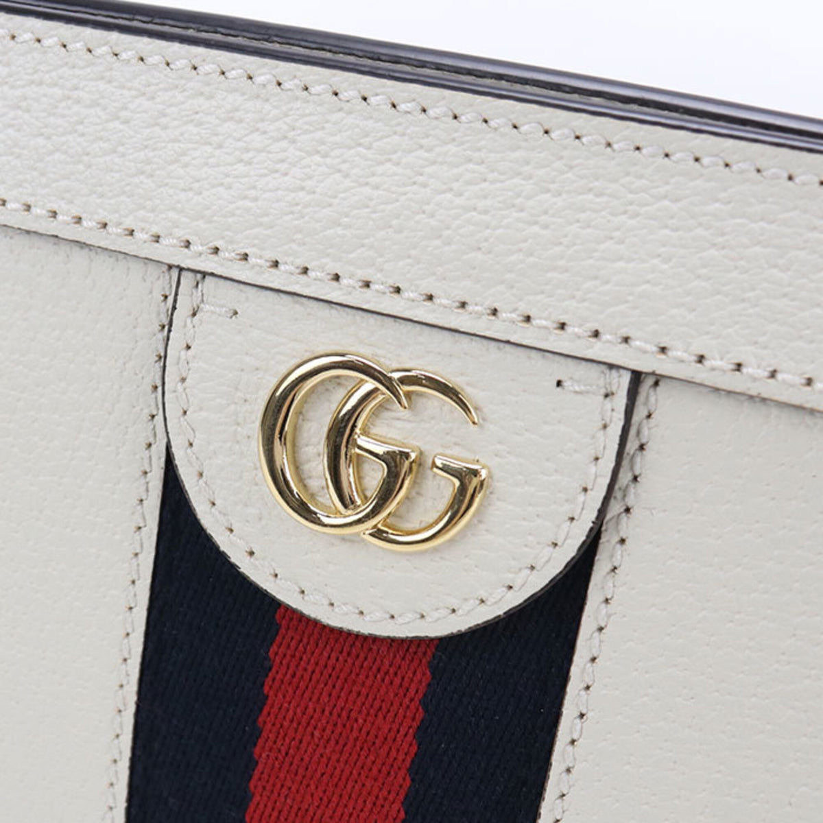 Gucci White Leather Shoulder Bag (Pre-Owned)