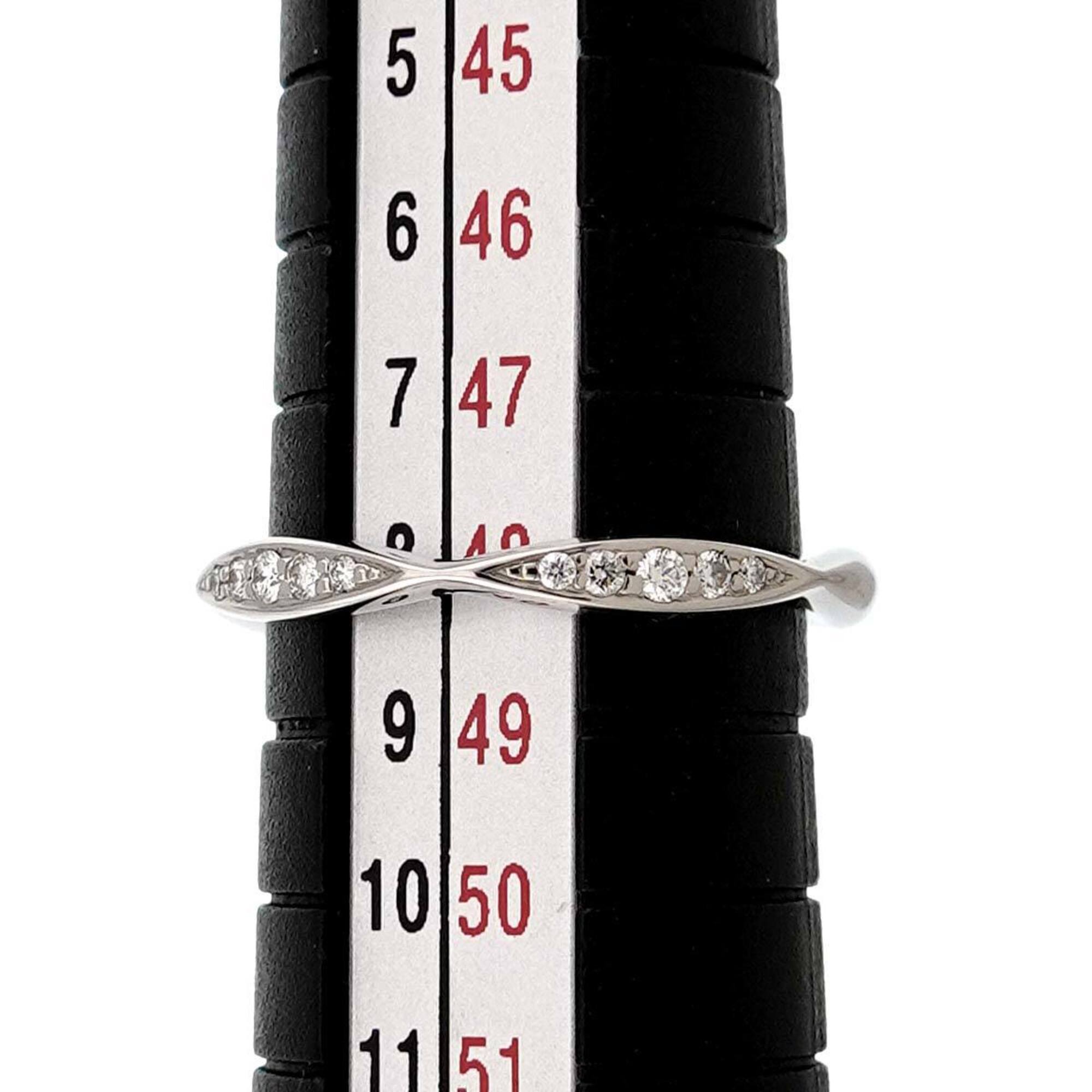 Chanel Platinum 950 Band Ring (Pre-Owned)