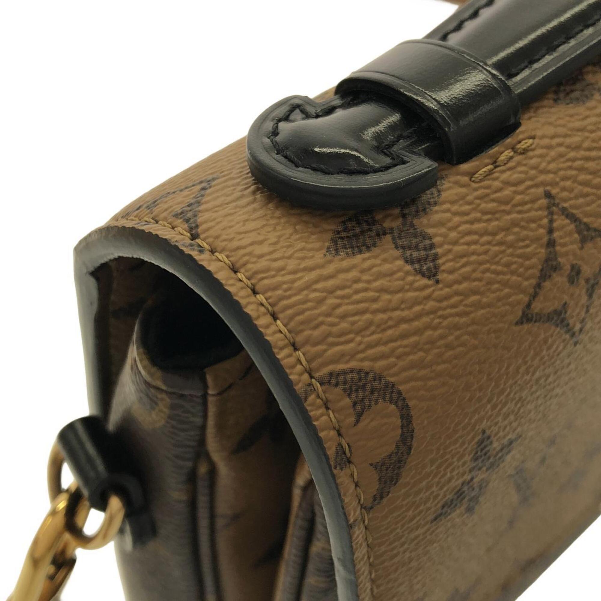 Louis Vuitton Marron Coated Canvas Handbag Pochette (Pre-Owned)