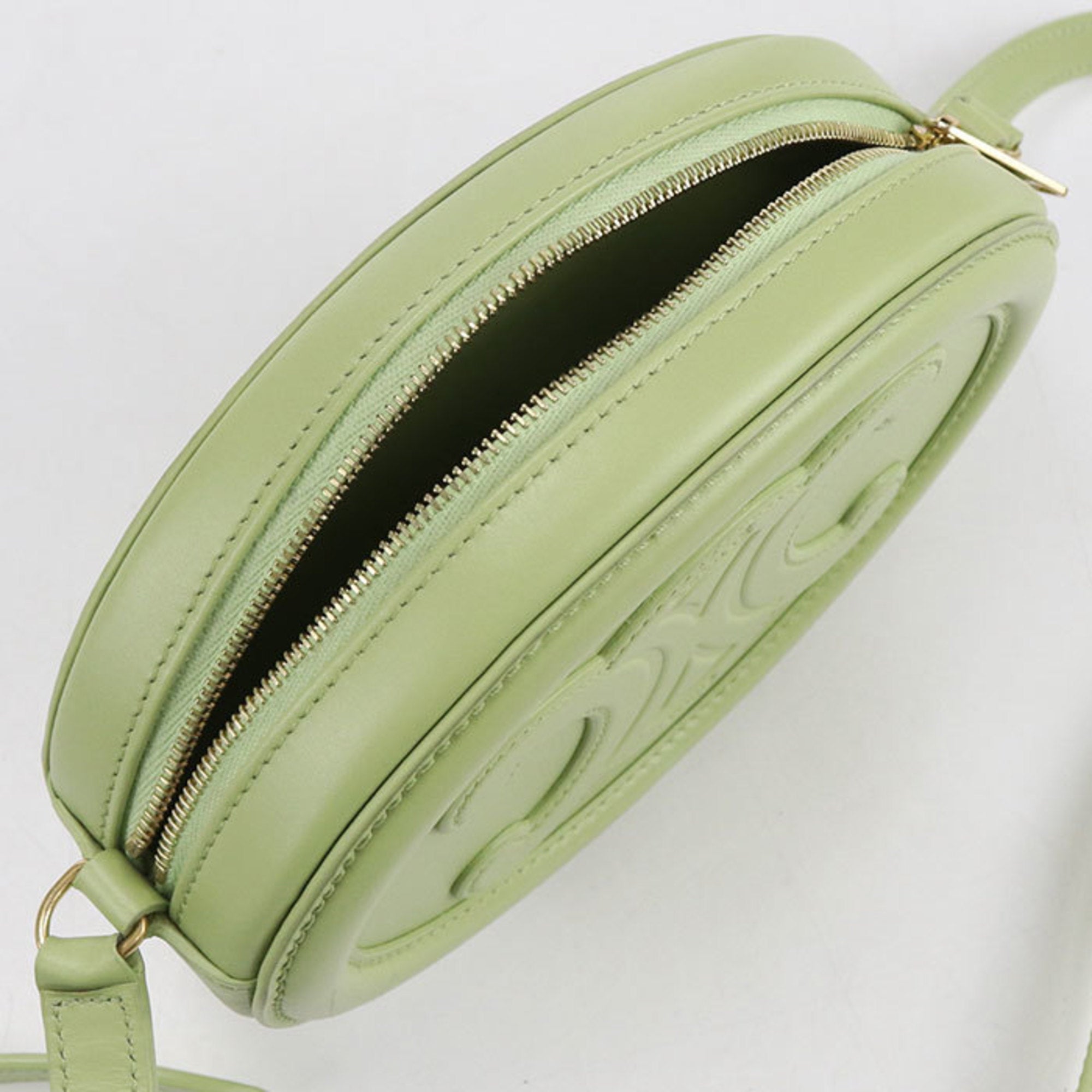 Celine Green Leather Shoulder Bag (Pre-Owned)