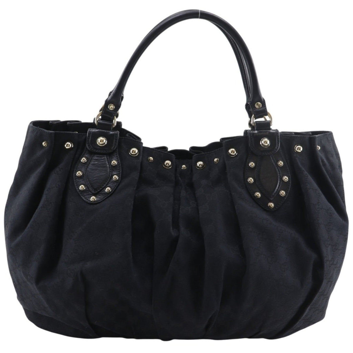 Gucci Gg Canvas Black Gg Canvas Tote Bag (Pre-Owned)