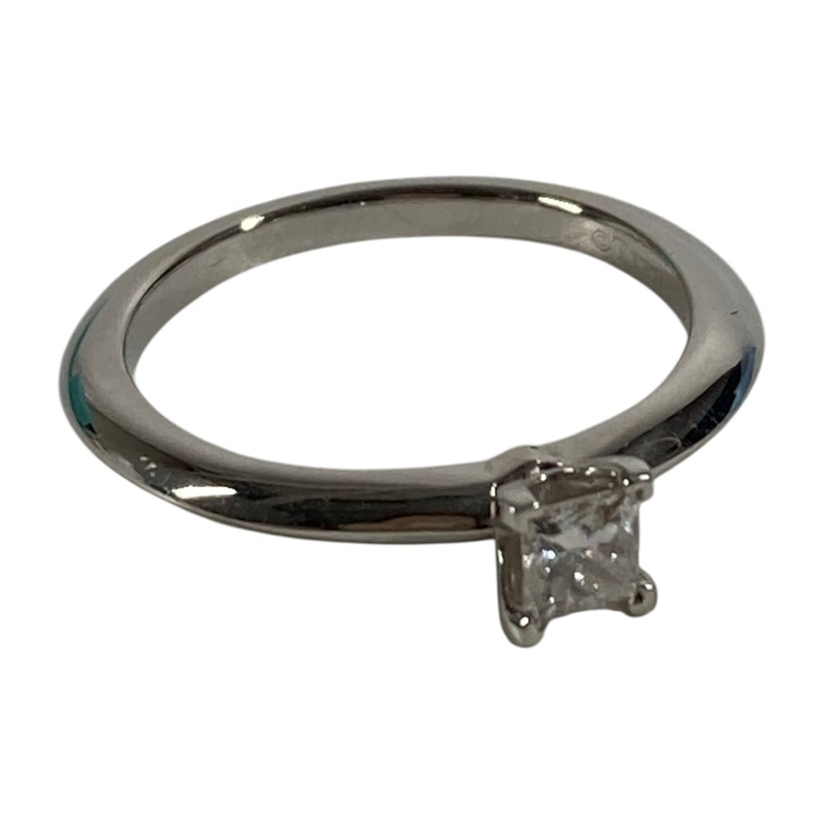 Tiffany Platinum Platinum 950 Band Ring (Pre-Owned)