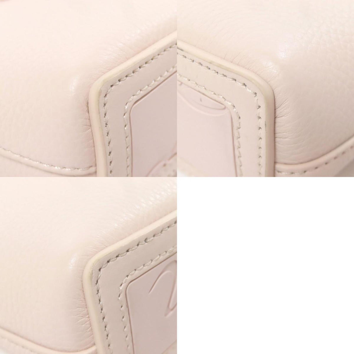 Christian Louboutin Pink Leather Handbag Tote Bag (Pre-Owned)