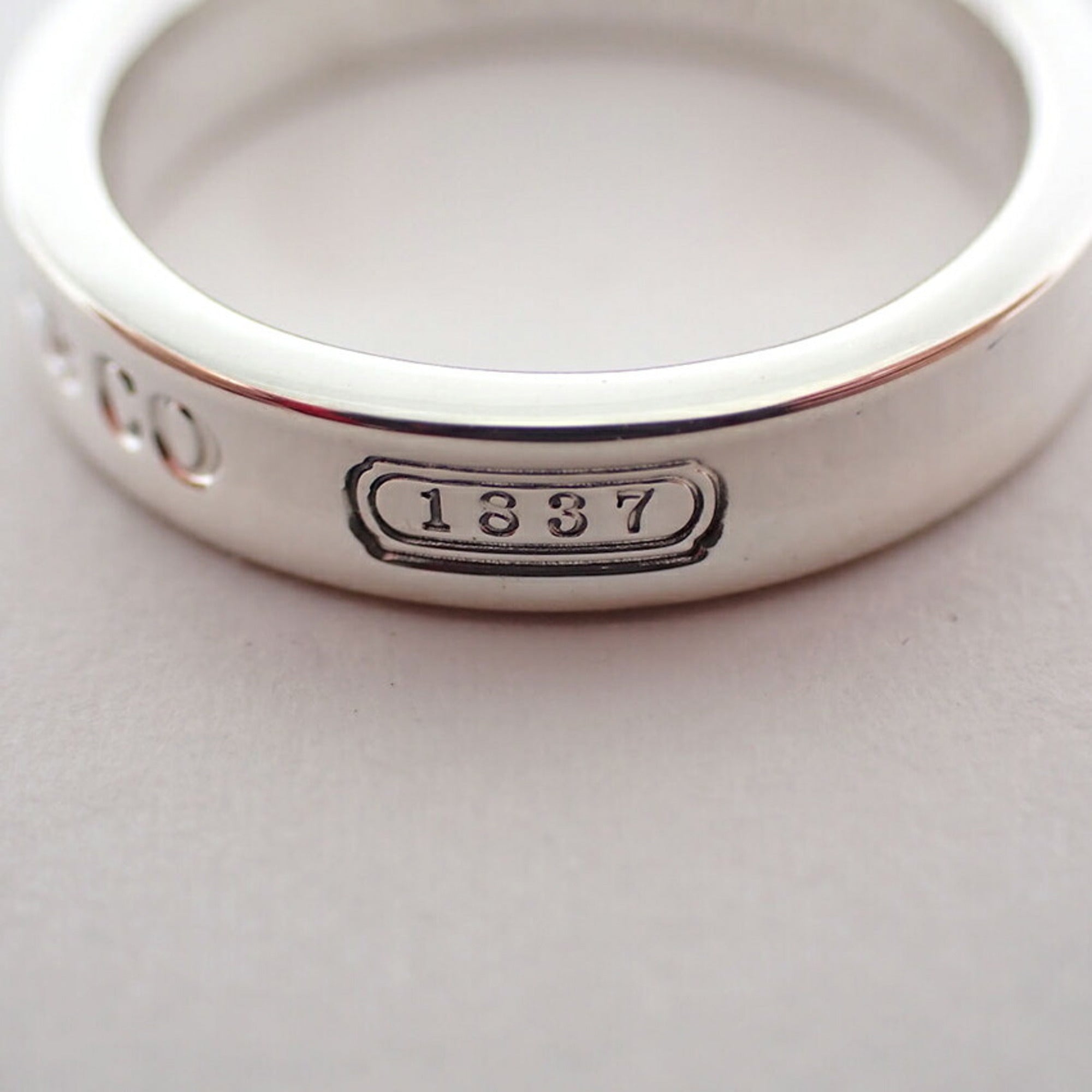 Tiffany Sterling Silver 925 Band Ring (Pre-Owned)